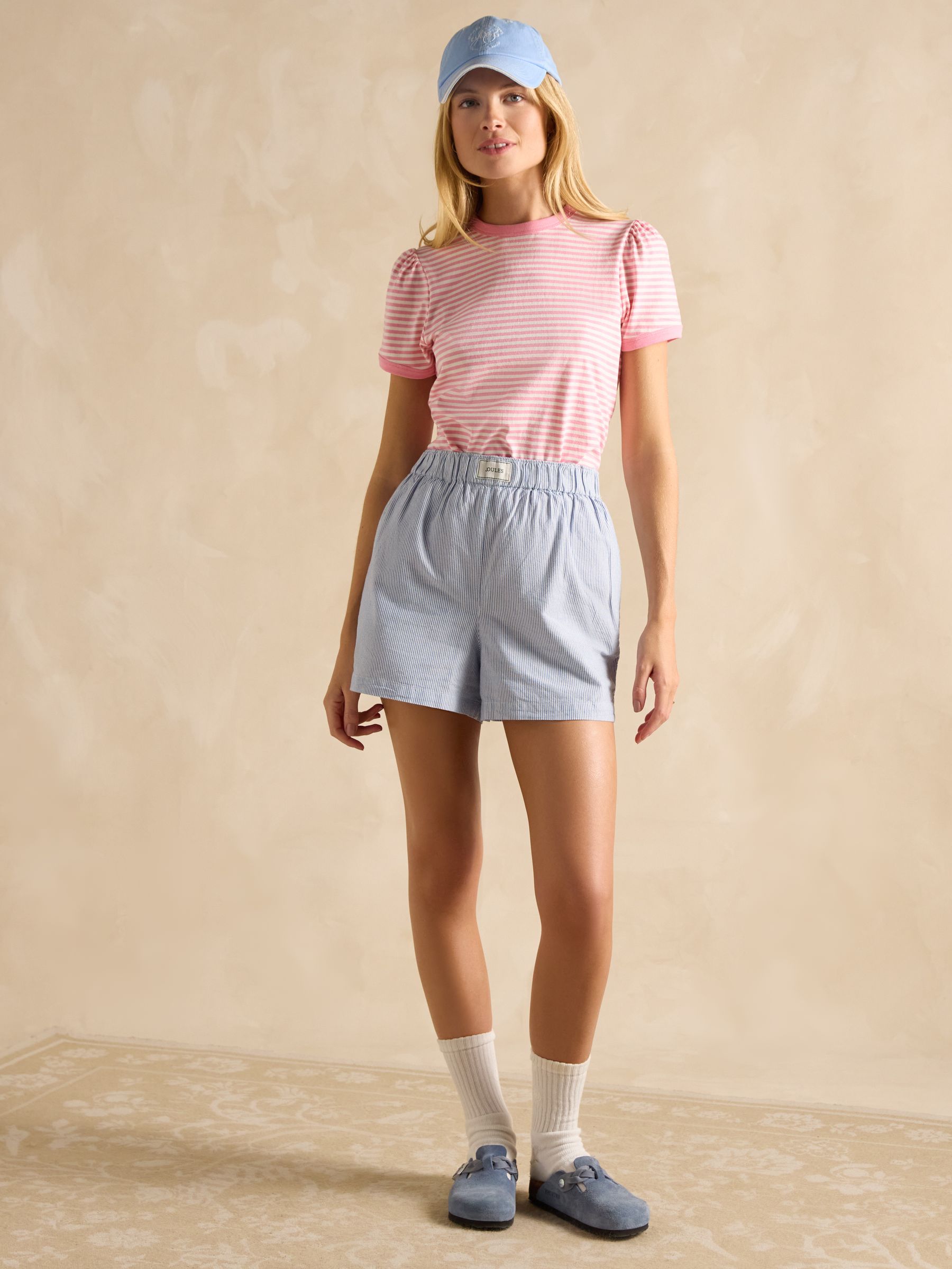 Erin Pink Short Sleeve Striped T-Shirt - Image 4 of 7