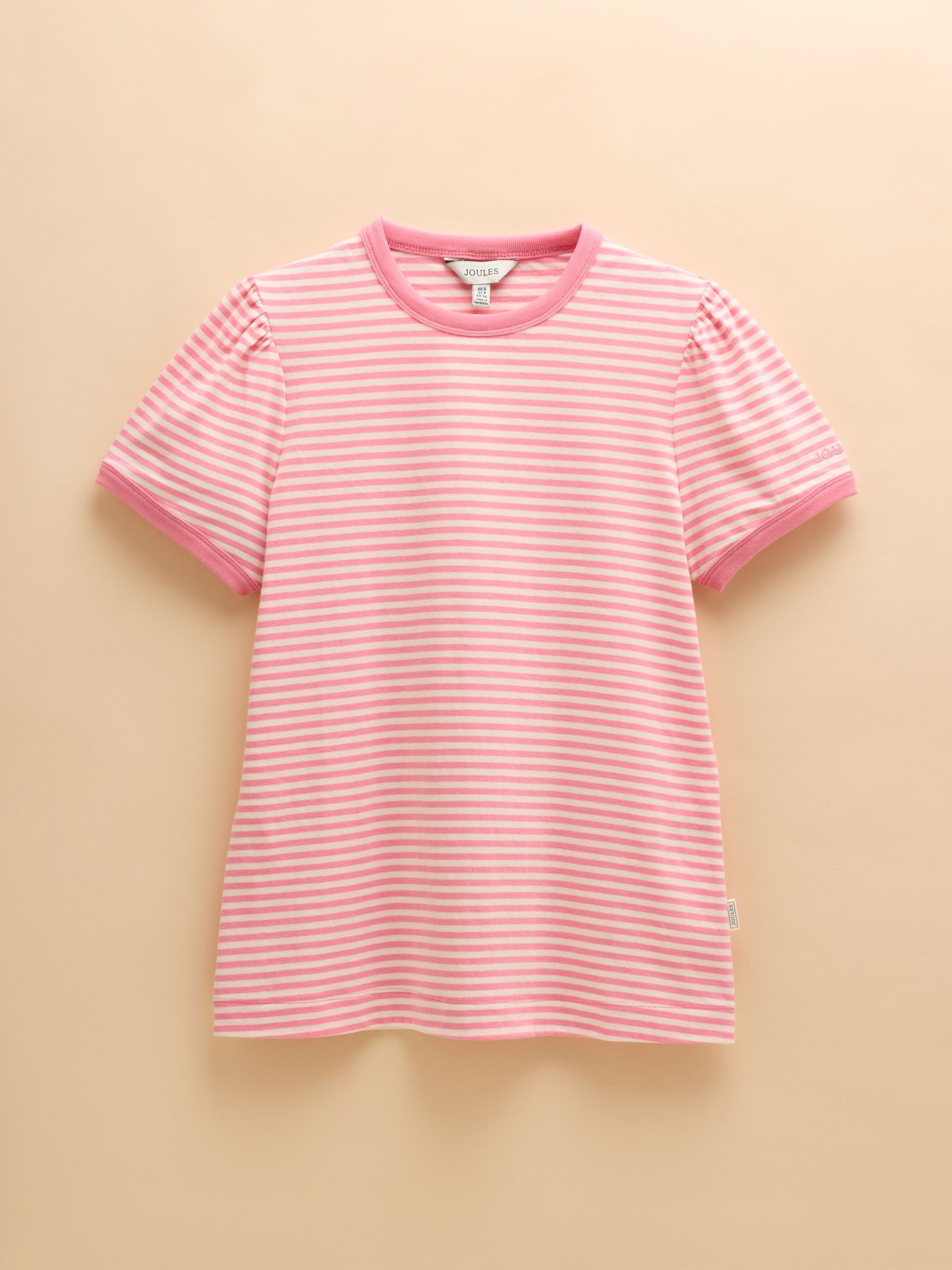 Erin Pink Short Sleeve Striped T-Shirt - Image 7 of 7