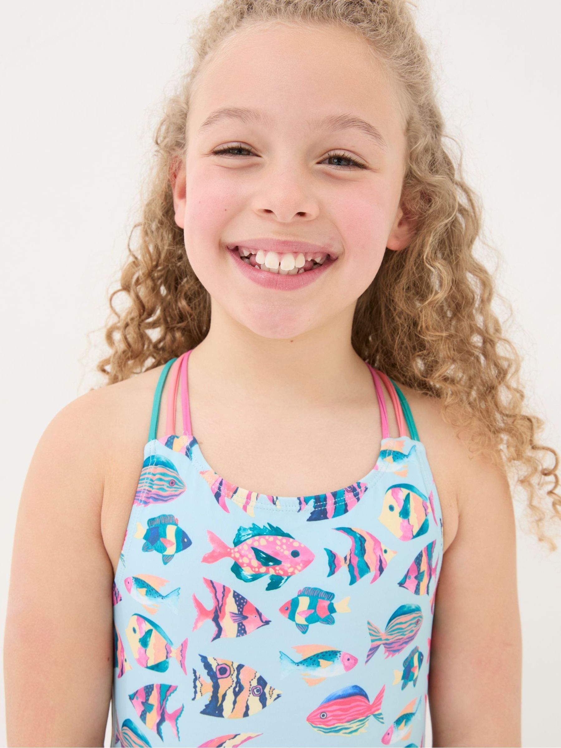 Blue Tropical Fish Swimsuit - Image 4 of 5