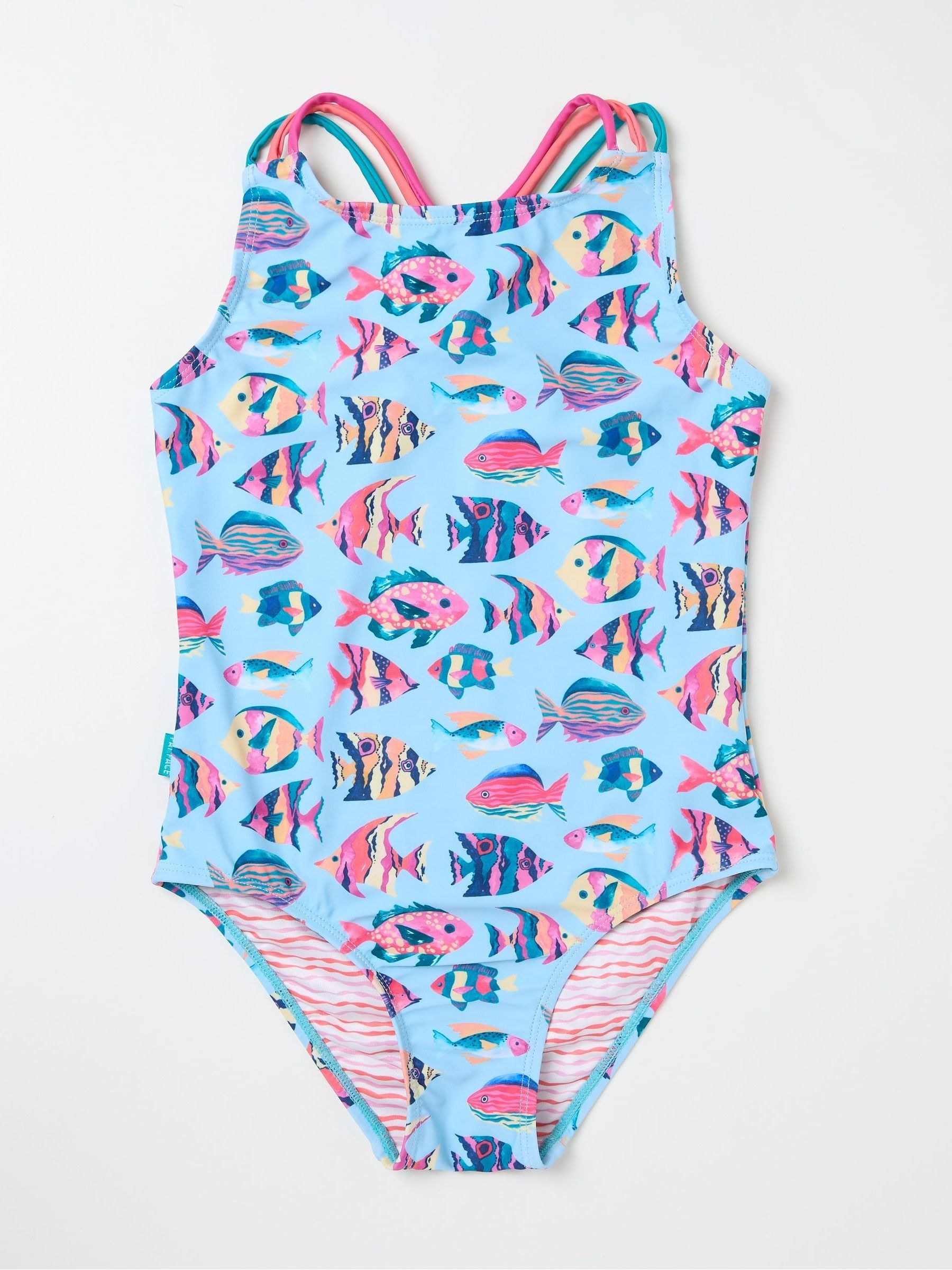 Blue Tropical Fish Swimsuit - Image 5 of 5
