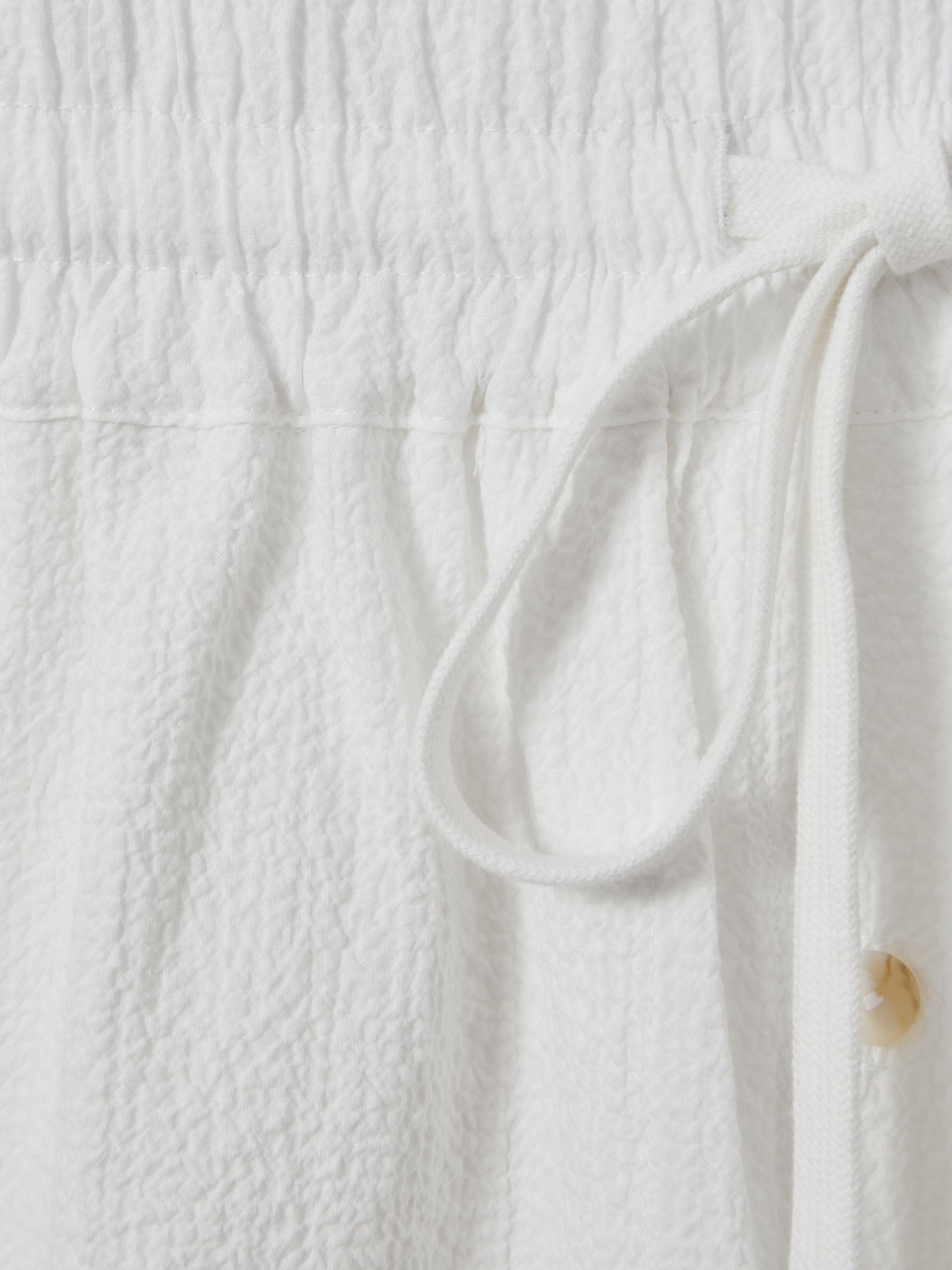 Bondi Born Cotton Blend Drawstring Shorts in White - Image 5 of 5