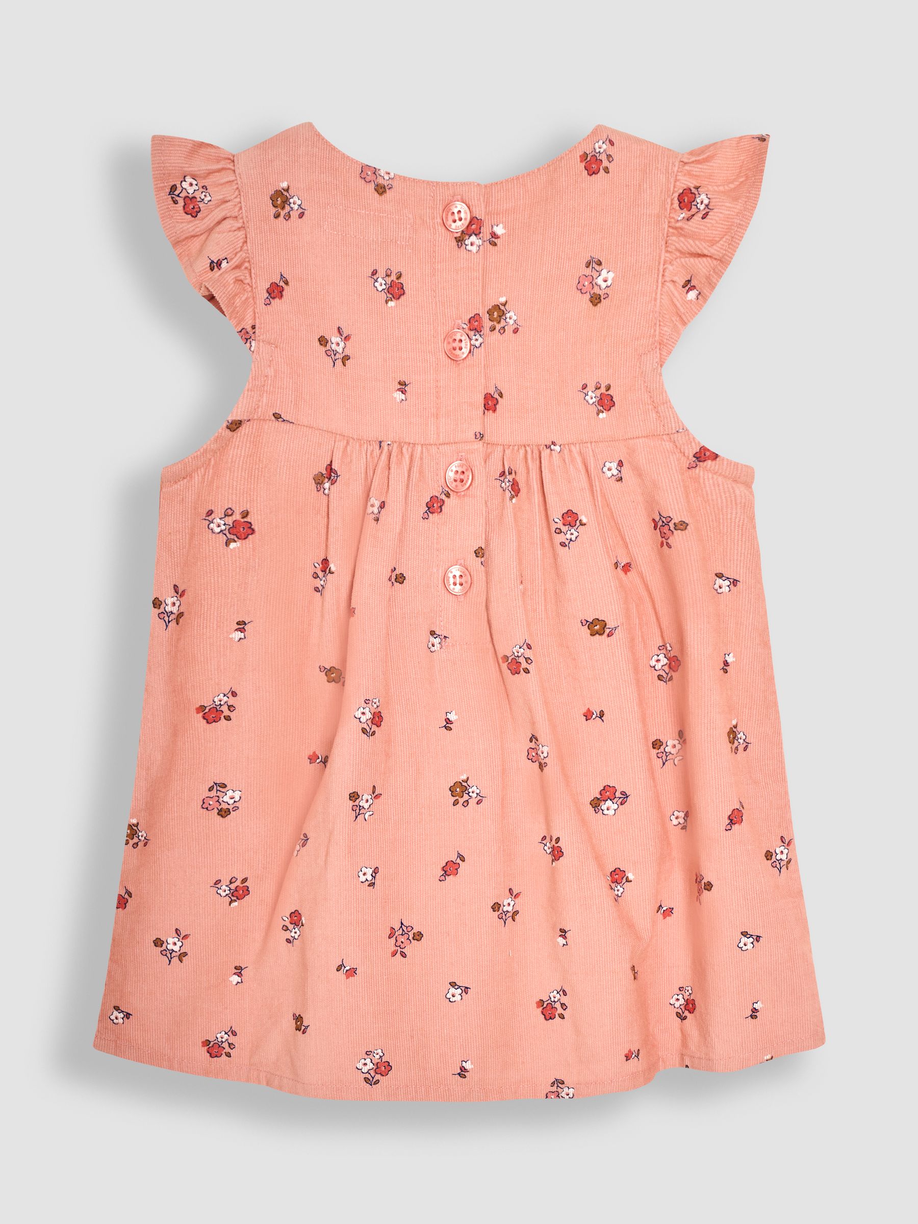 Pink Posy Floral Cord Baby Dress And Body Set - Image 2 of 6