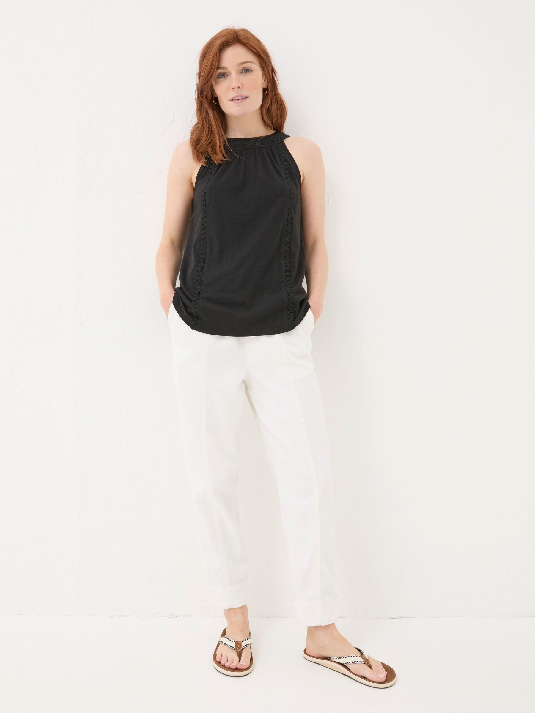 Nancy Black Crochet Vest - Image 4 of 5