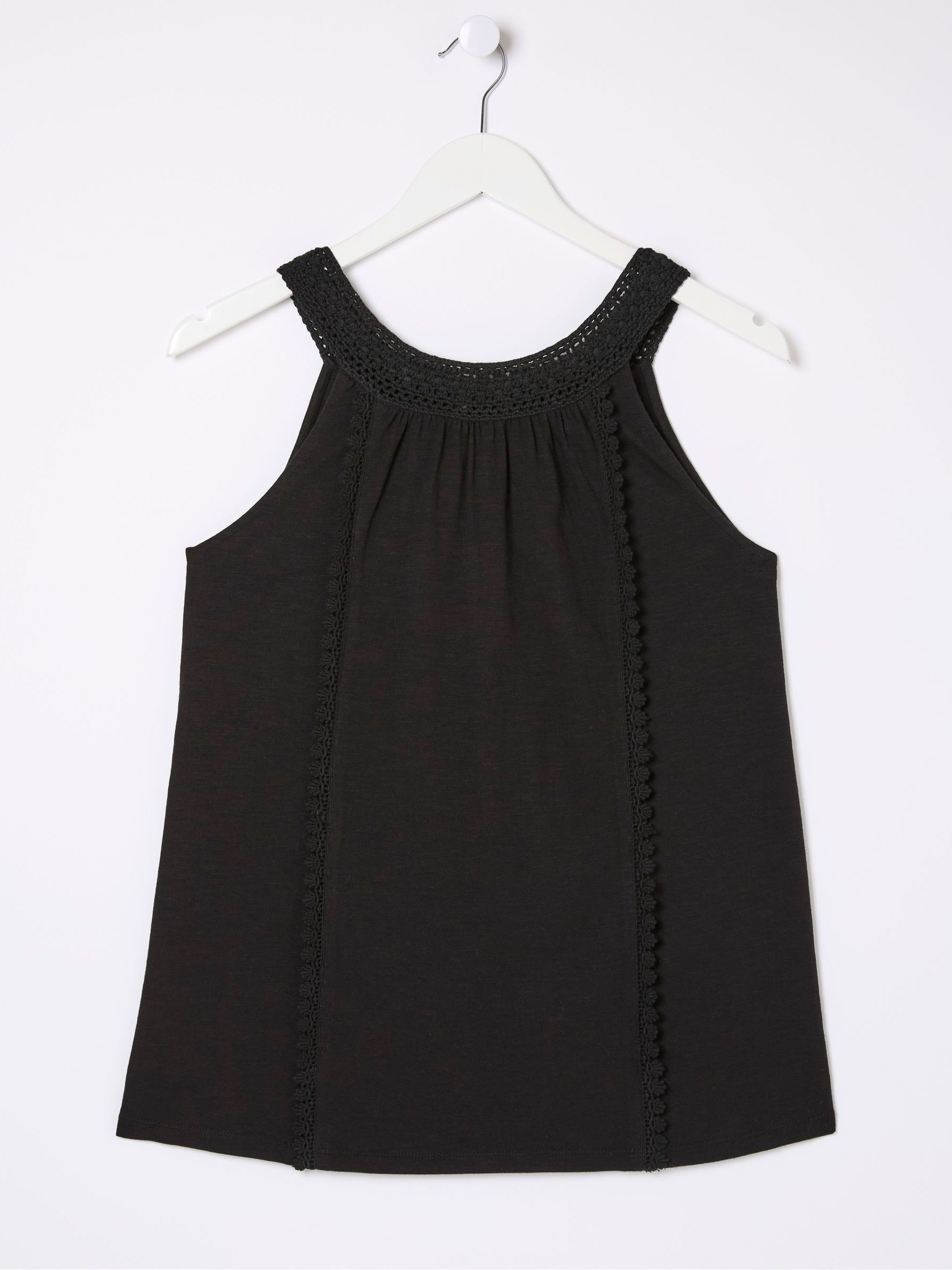 Nancy Black Crochet Vest - Image 5 of 5