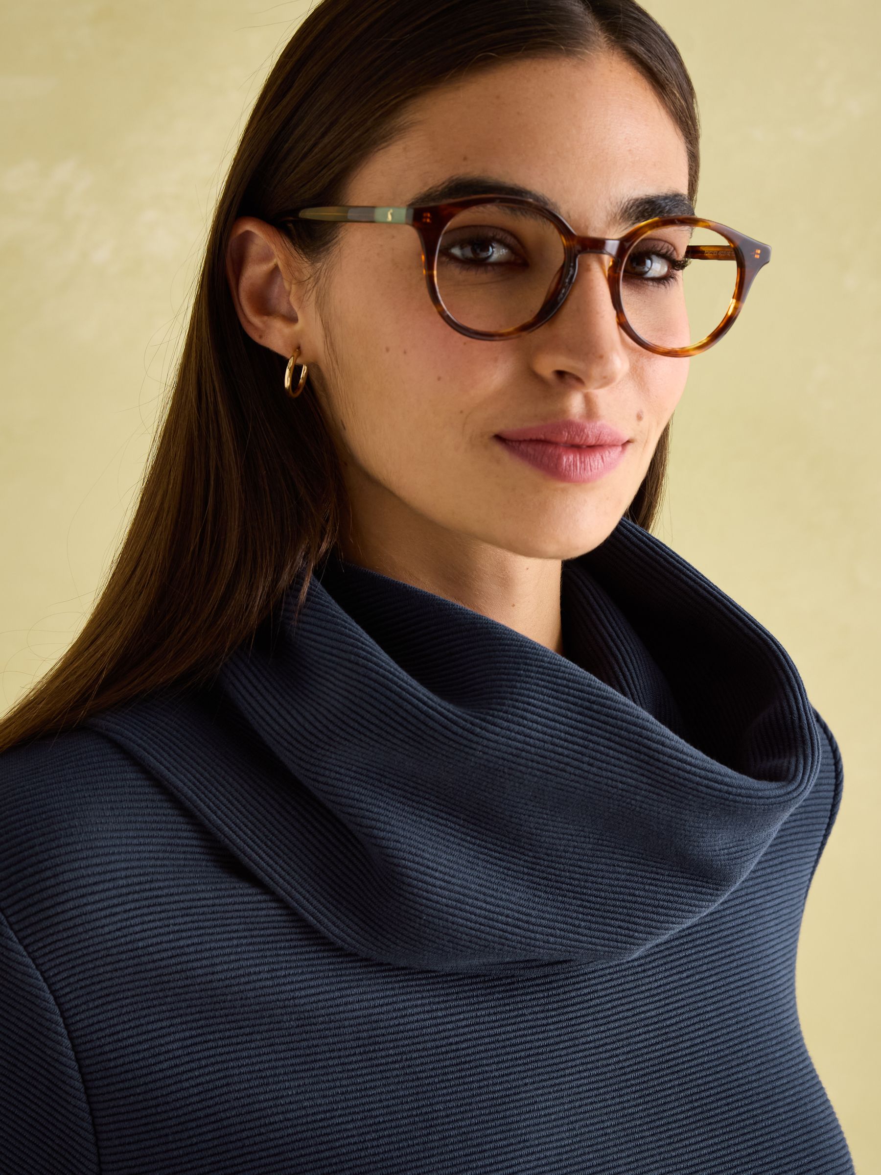Willow Navy Cowl Neck Sweatshirt - Image 5 of 7