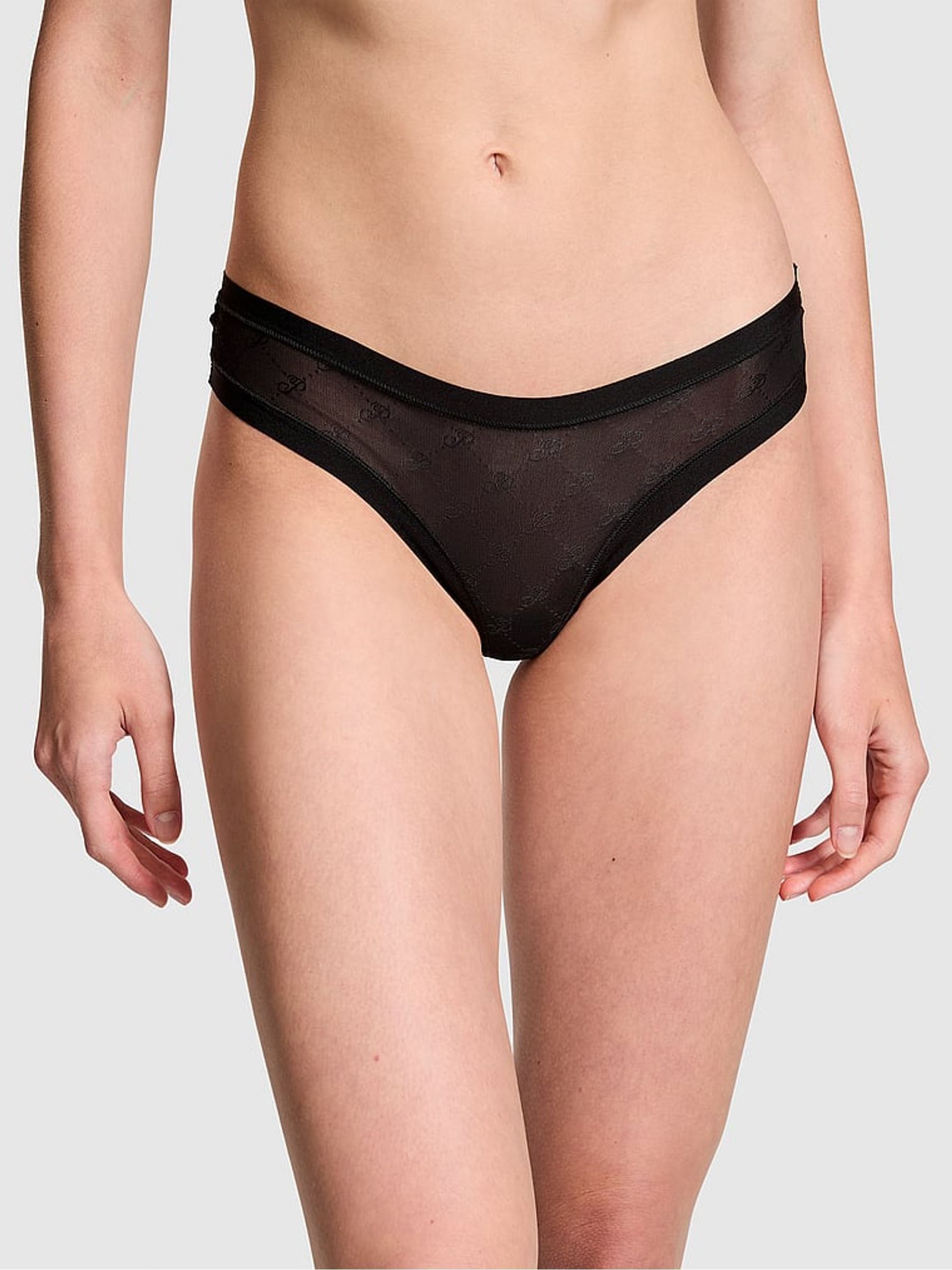 Black Thong No Show Knickers - Image 1 of 3