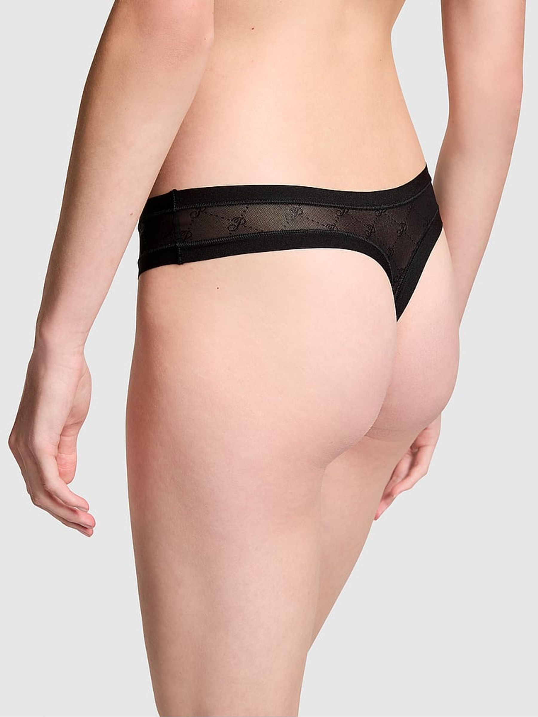Black Thong No Show Knickers - Image 2 of 3