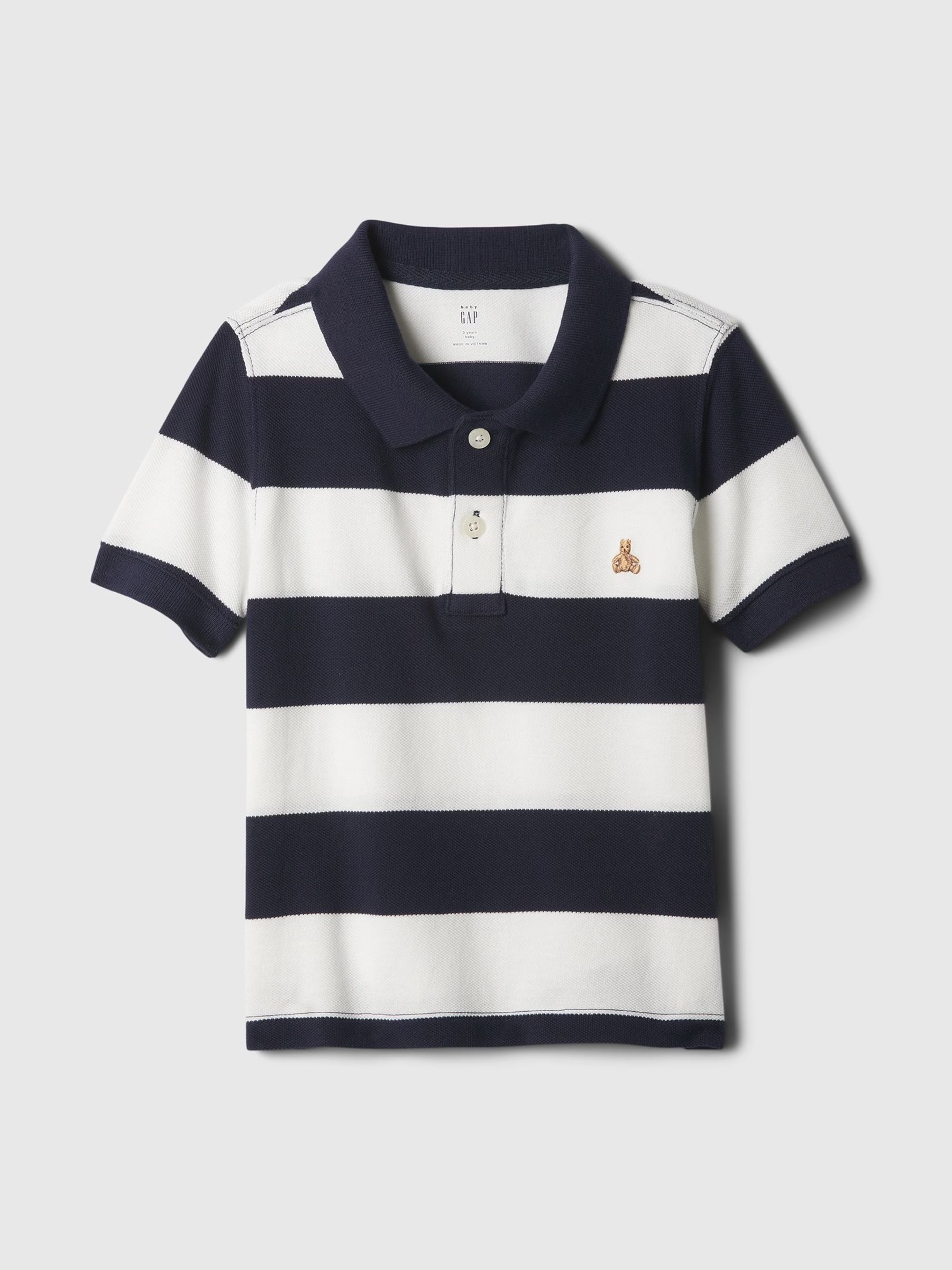 Blue Brannan Bear Logo Pique Short Sleeve Polo Shirt (Newborn-5yrs) - Image 1 of 1
