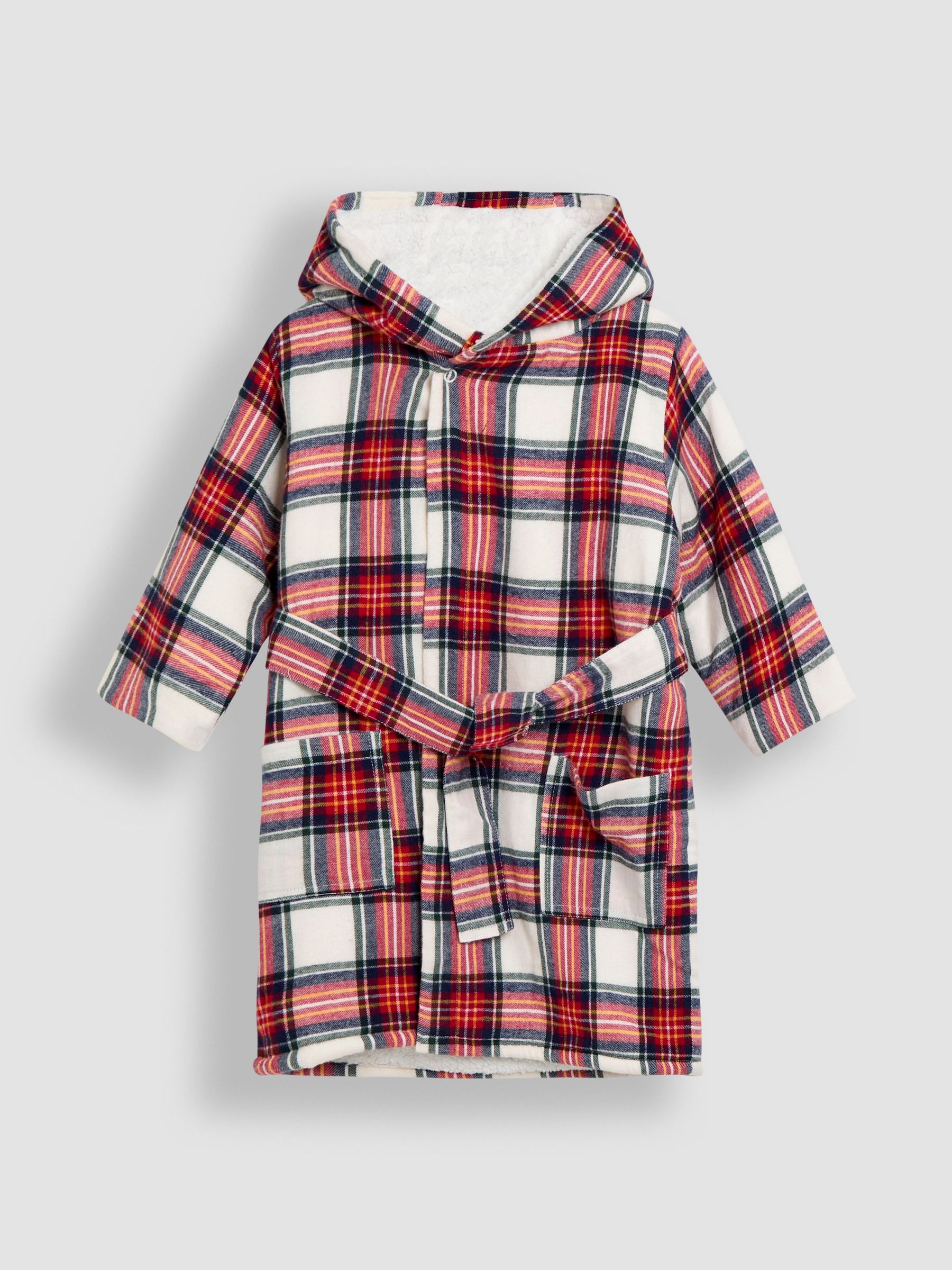 Cream Tartan Cosy Robe - Image 1 of 3