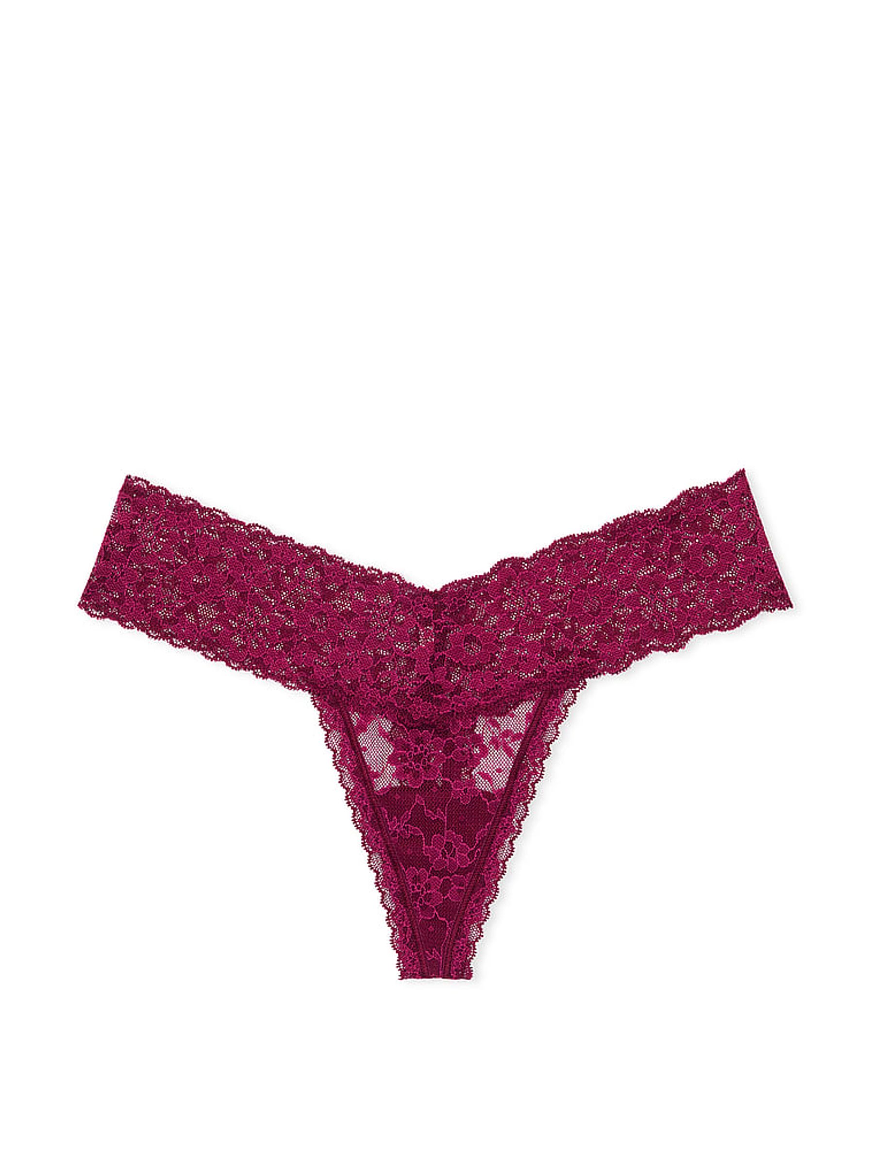 Plum Rouge Red Thong Knickers - Image 3 of 3