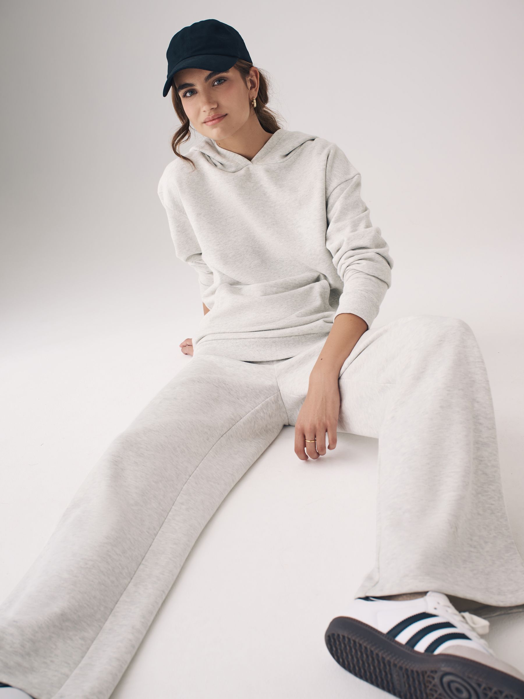 Black/Grey - 2 Pack Wide Leg Joggers - Image 3 of 7