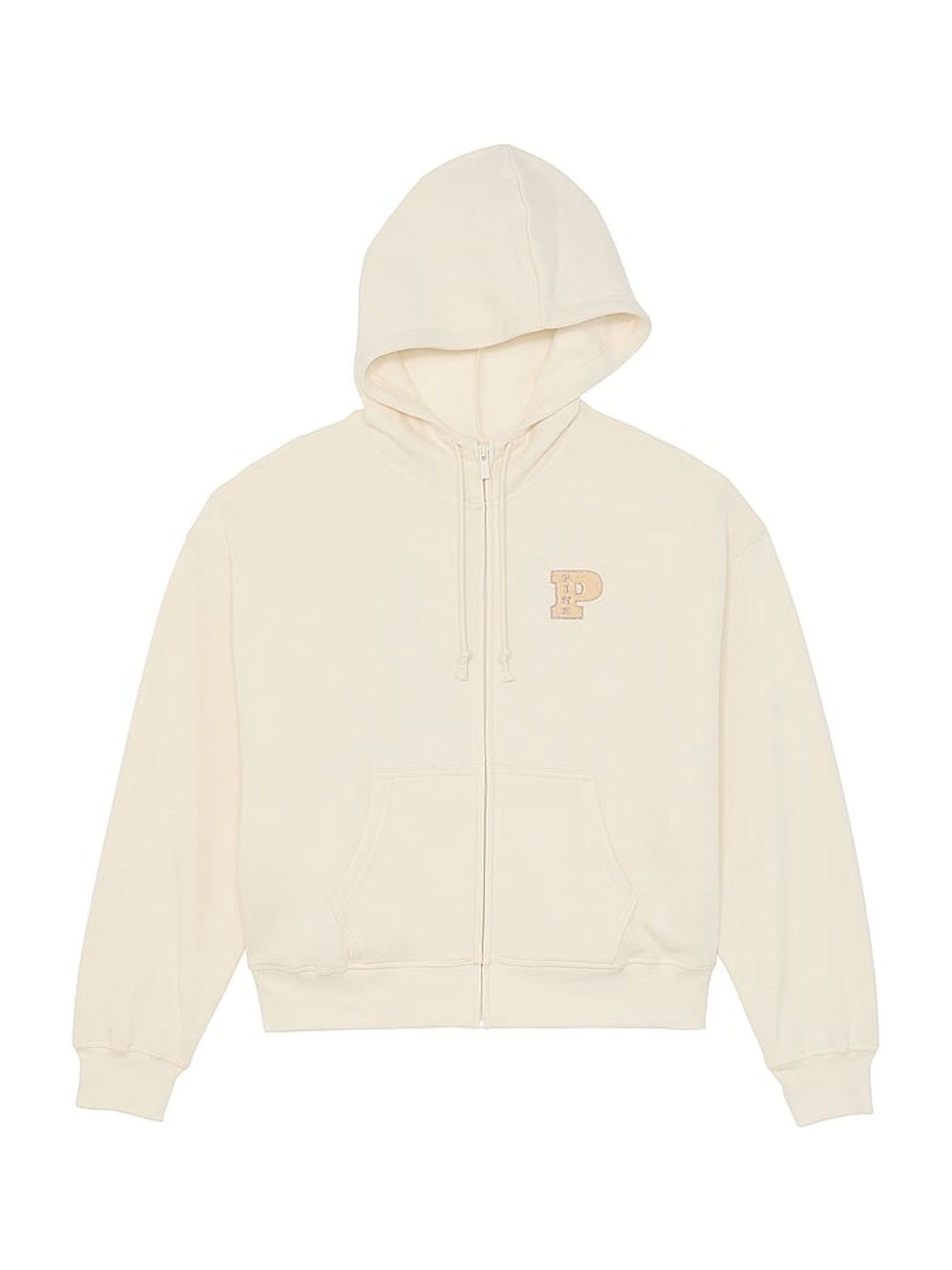 White Shell Shine Zip Up Fleece Hoodie - Image 3 of 4