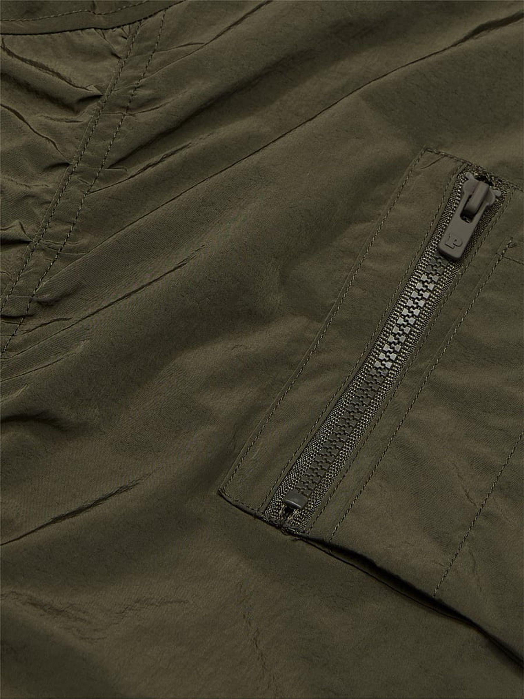 Olive Green Parachute Cargo Bomber Jacket - Image 4 of 4