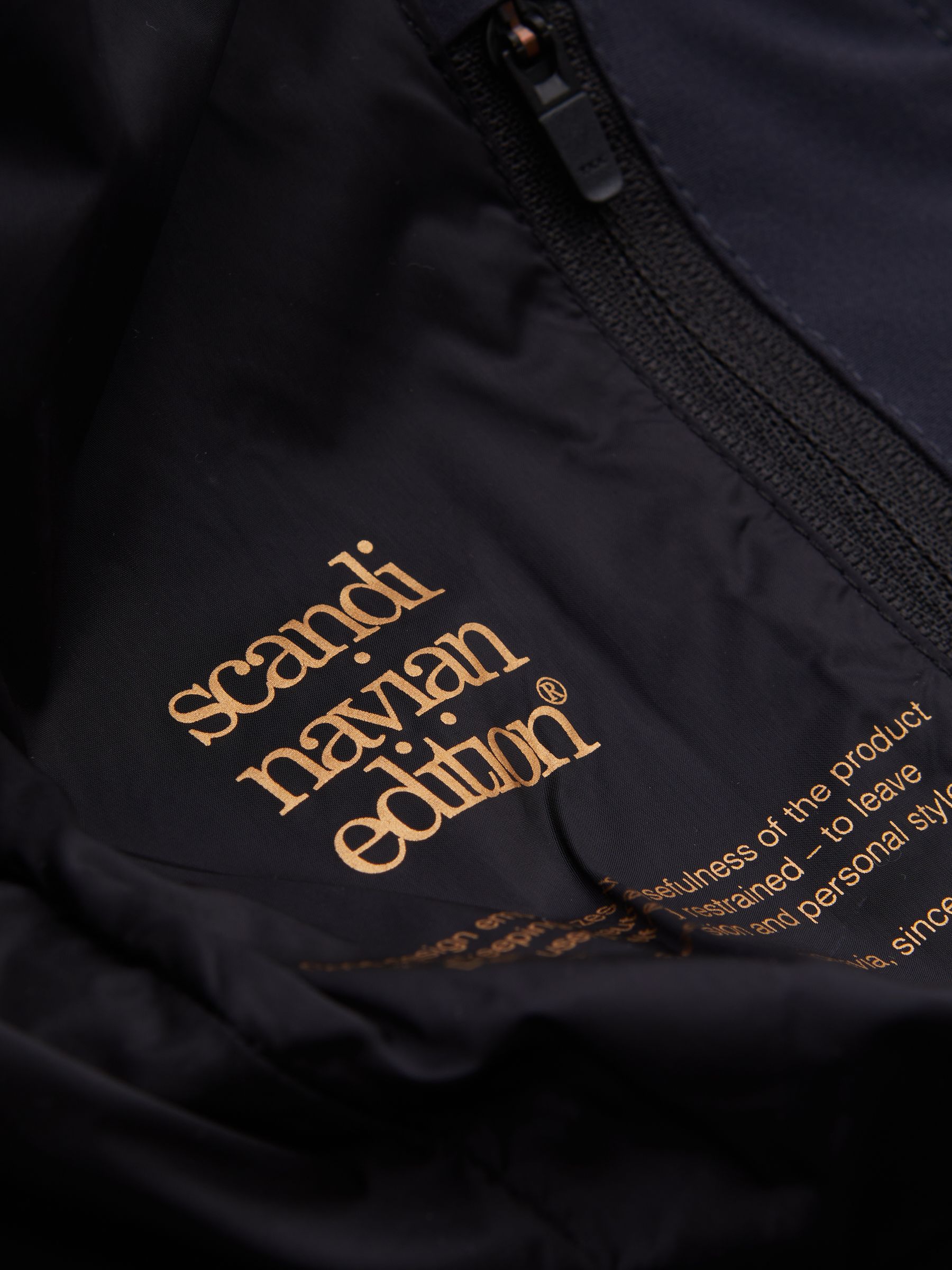 Scandinavian Edition Detachable Hooded Raincoat in Midnight - Image 2 of 7 Scandinavian Edition Detachable Hooded Raincoat in Midnight - Image 2 of 7