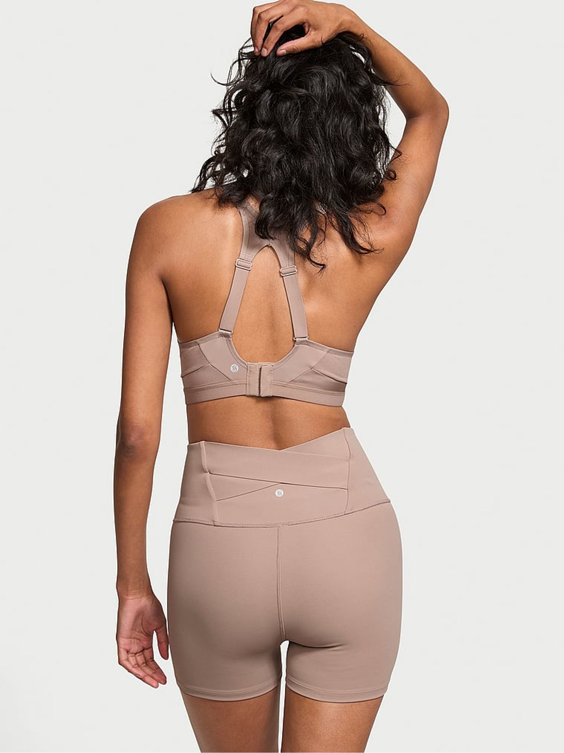 Candlelight Rose Nude Elevate™ High Rise Bike Shorts - Image 2 of 3