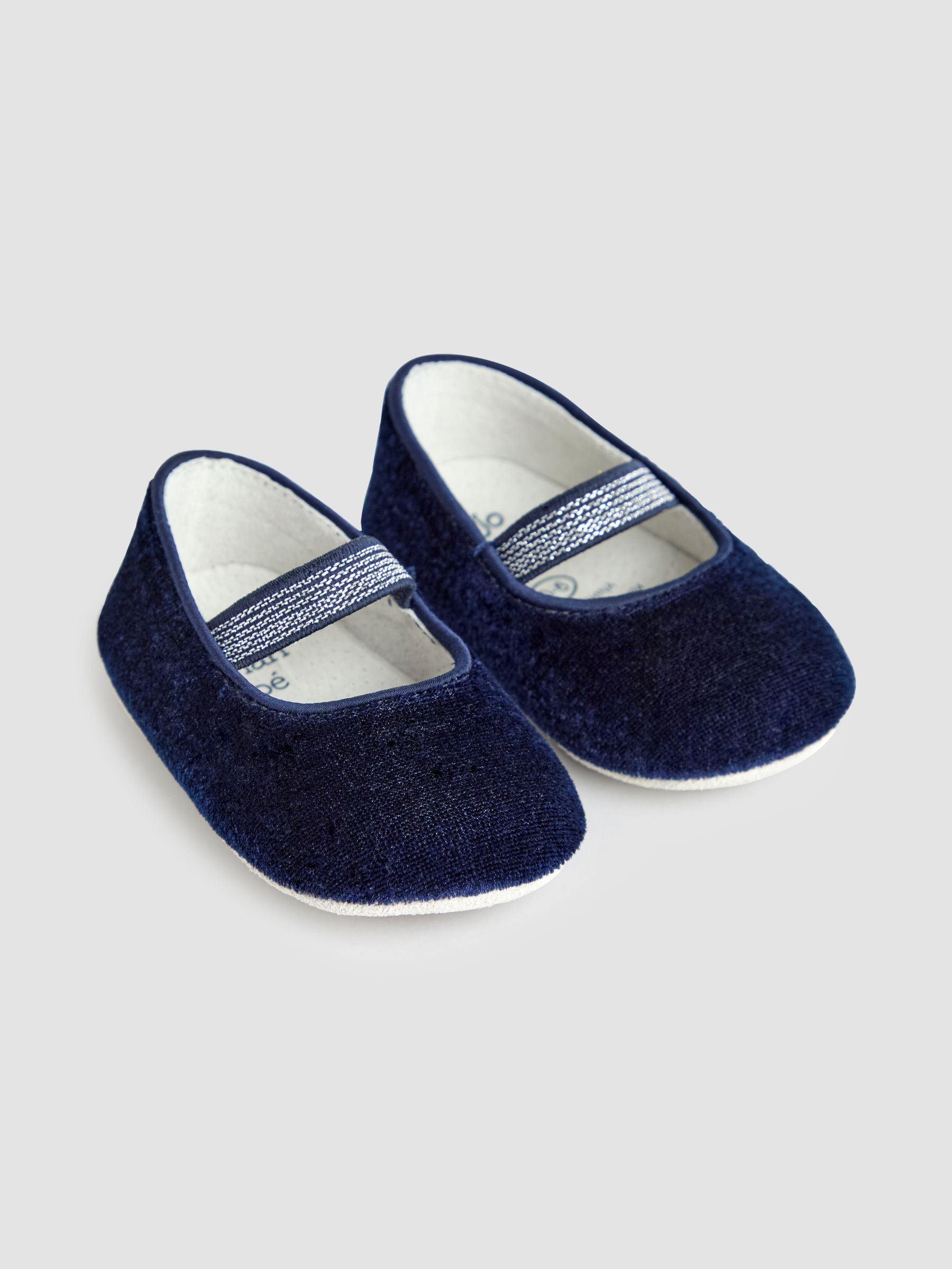 Navy Ballet Pram Shoes - Image 1 of 4