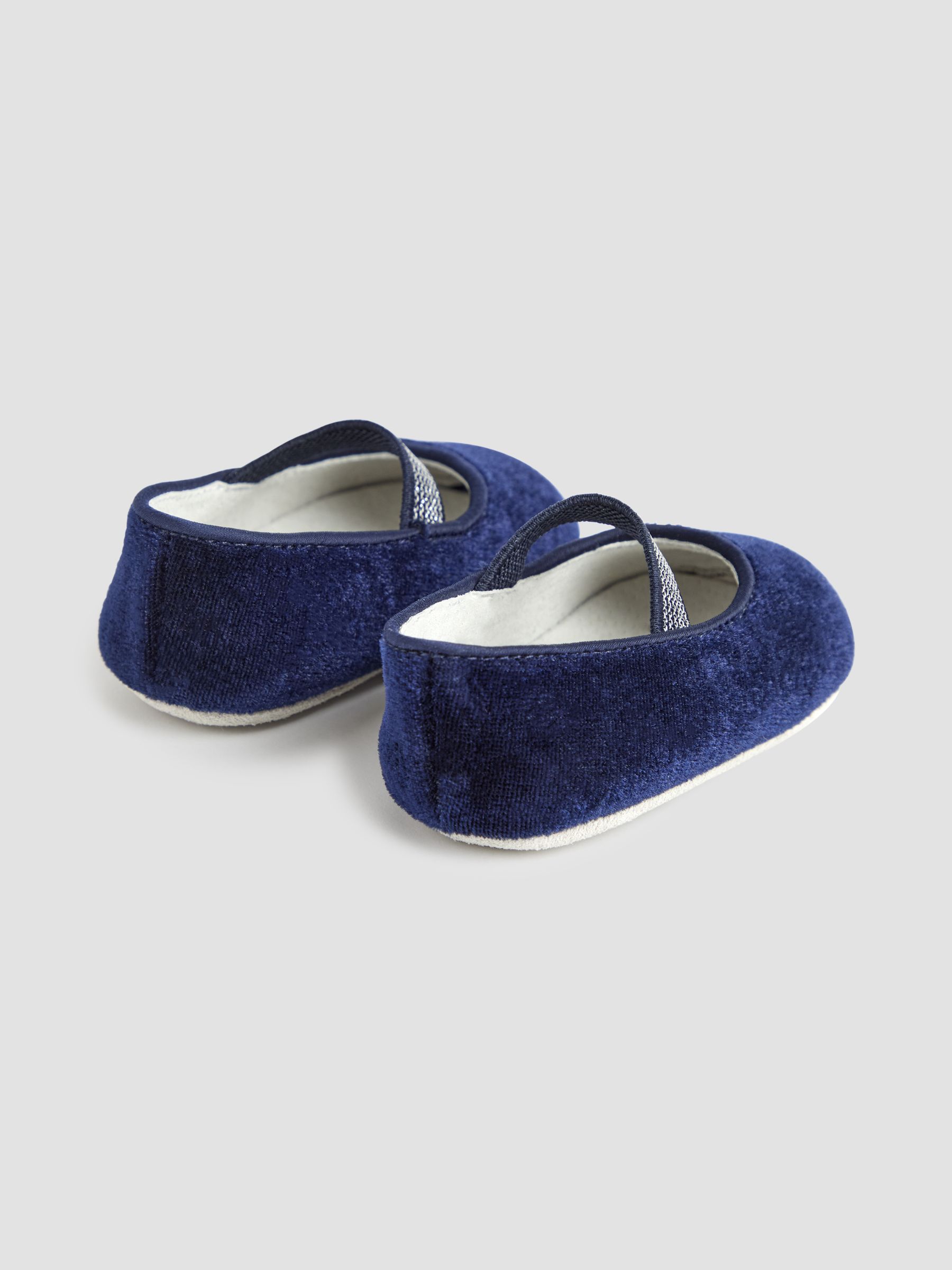 Navy Ballet Pram Shoes - Image 2 of 4