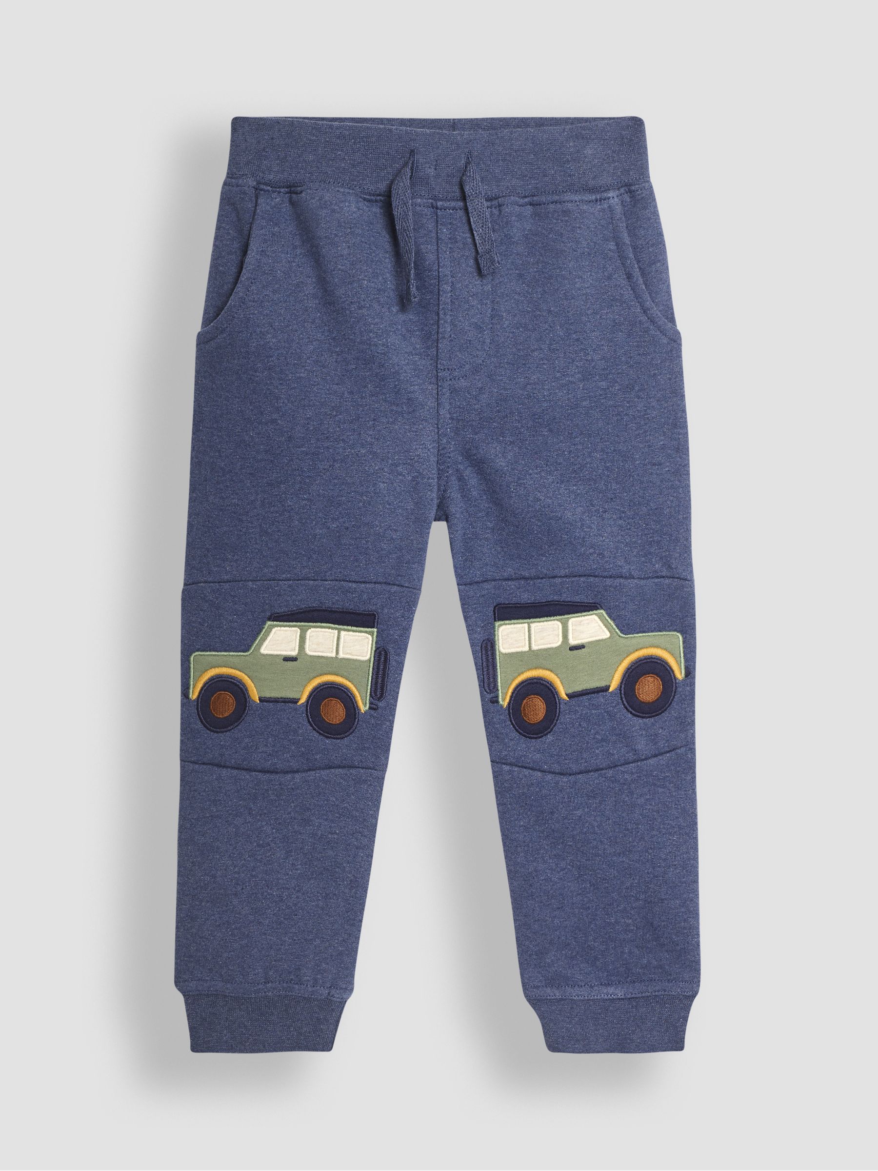 Denim Blue Land Rover Appliqué Knee Pet in Pocket Joggers - Image 1 of 3
