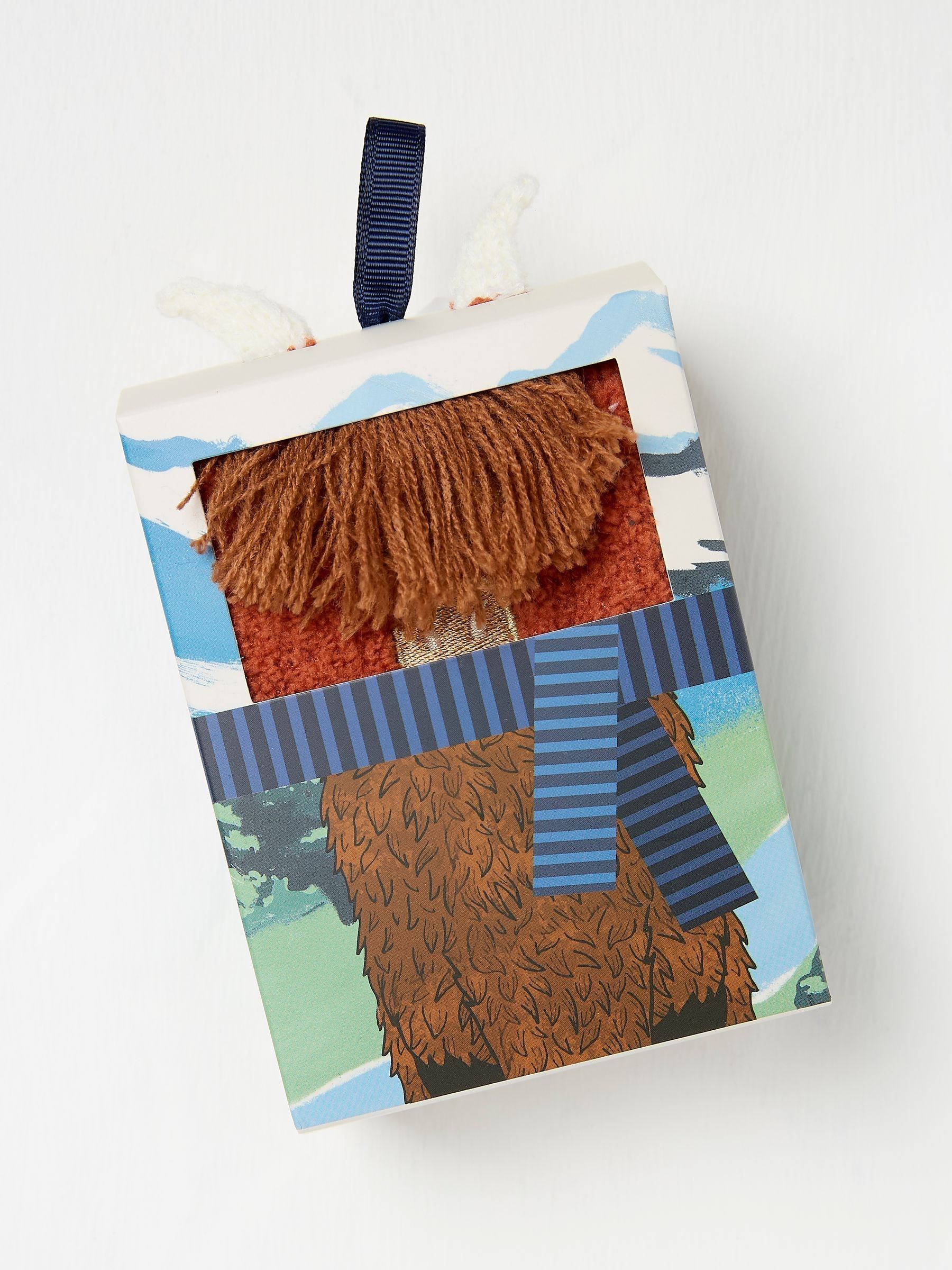 Brown Highland Cow Socks in a Box - Image 1 of 2