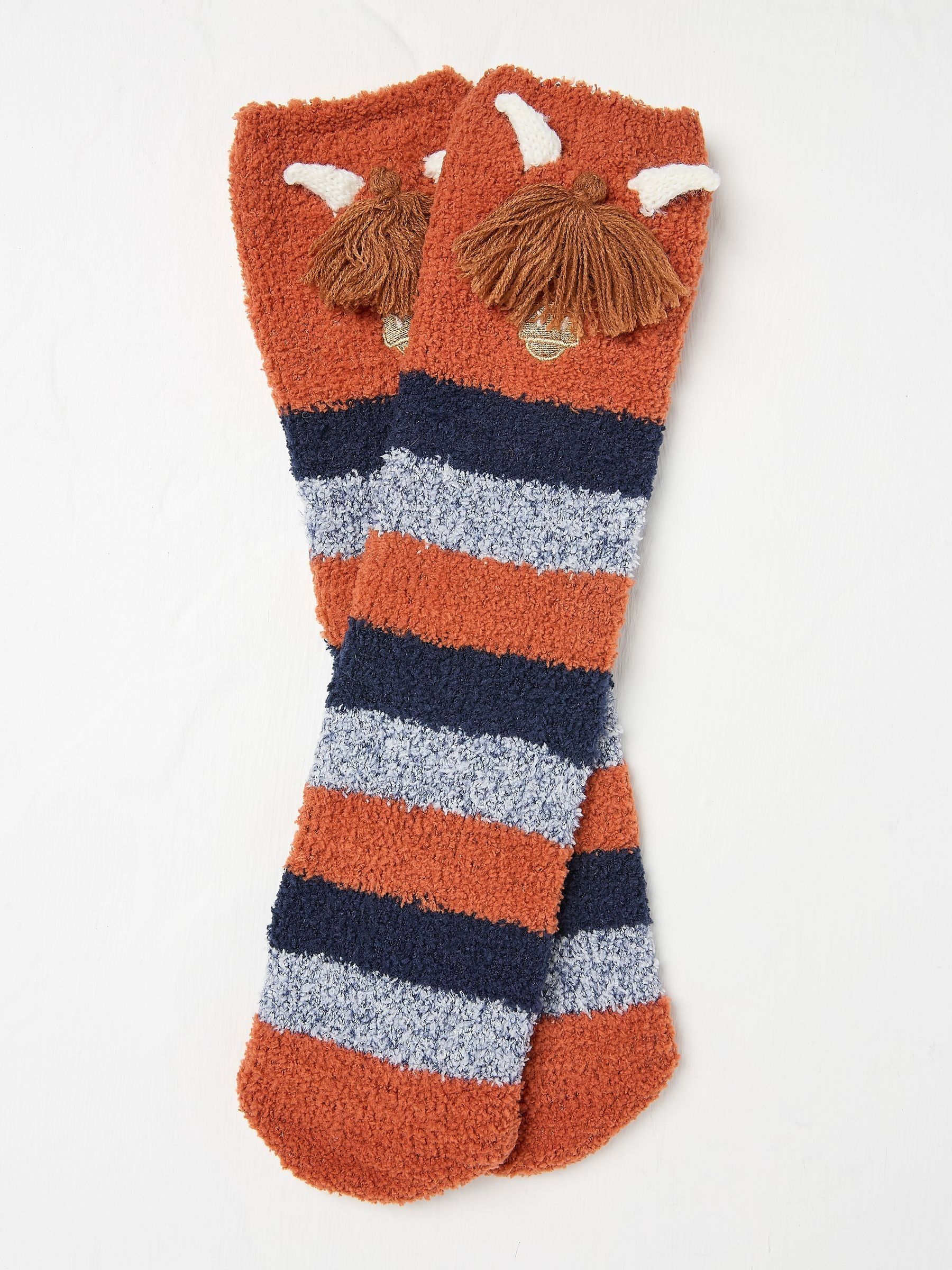 Brown Highland Cow Socks in a Box - Image 2 of 2