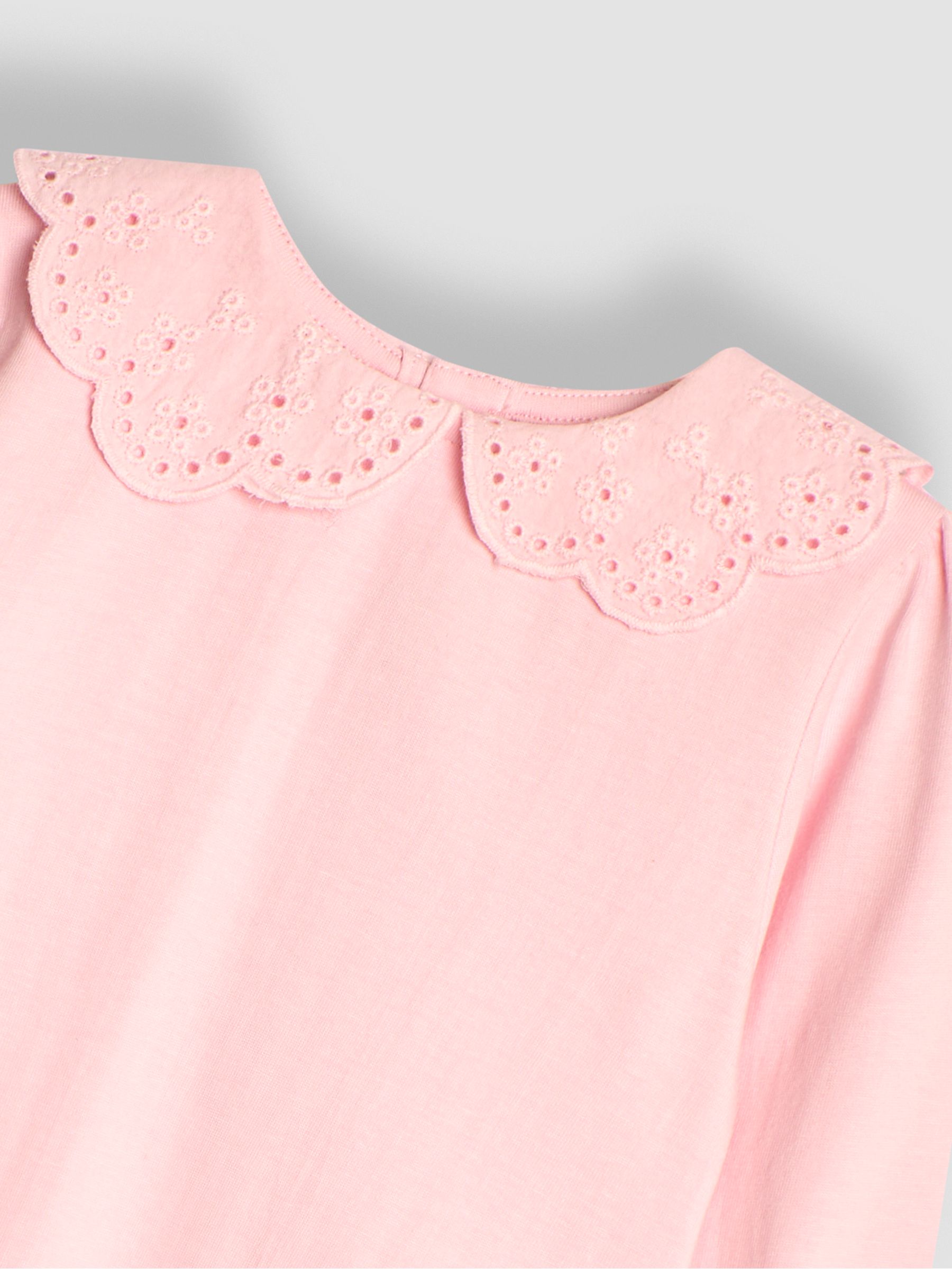 Pink Pretty Top With Broderie Collar - Image 3 of 3