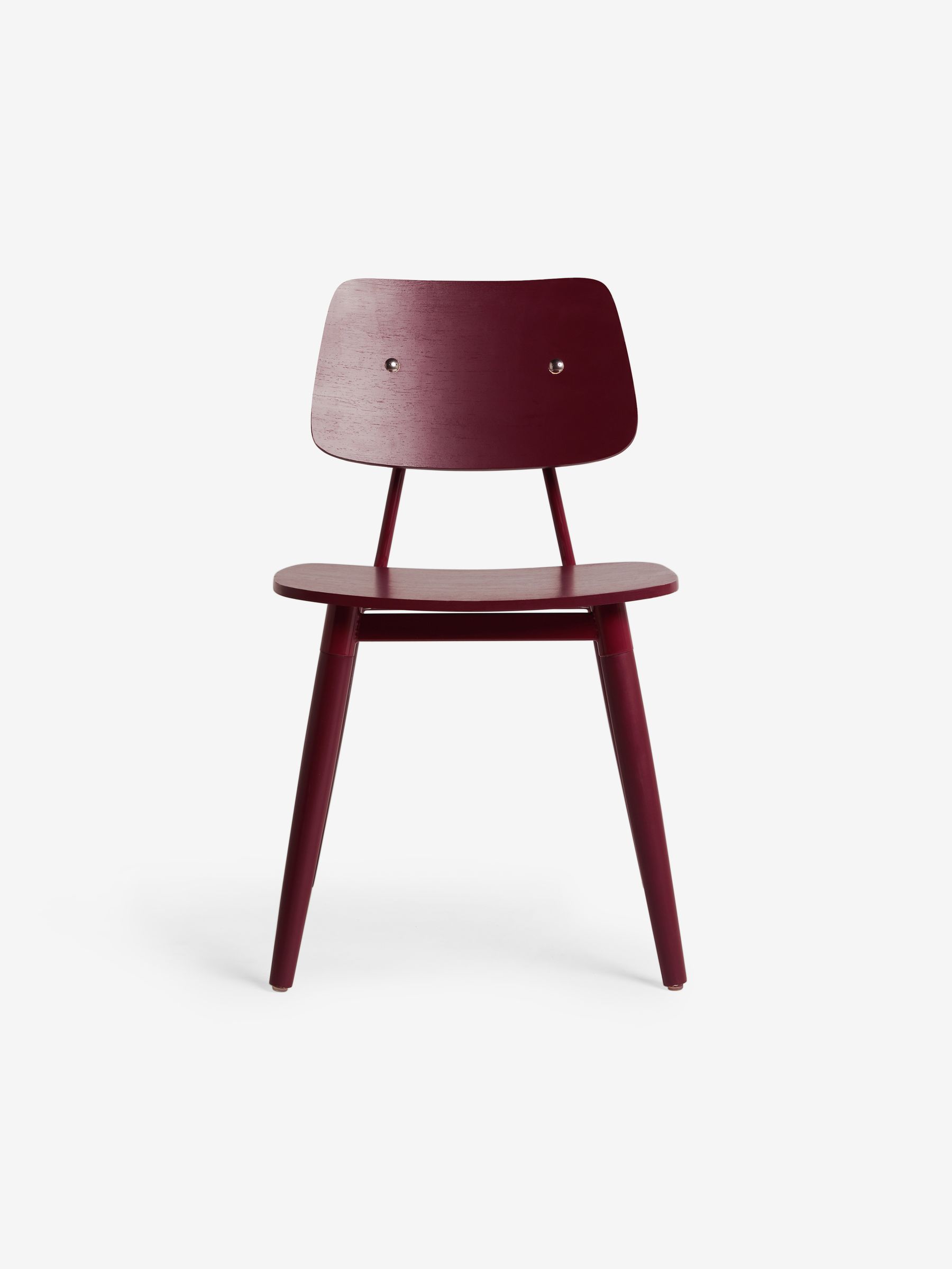 Set of 2 Airi Dining Chairs in Burgundy Red - Image 6 of 6