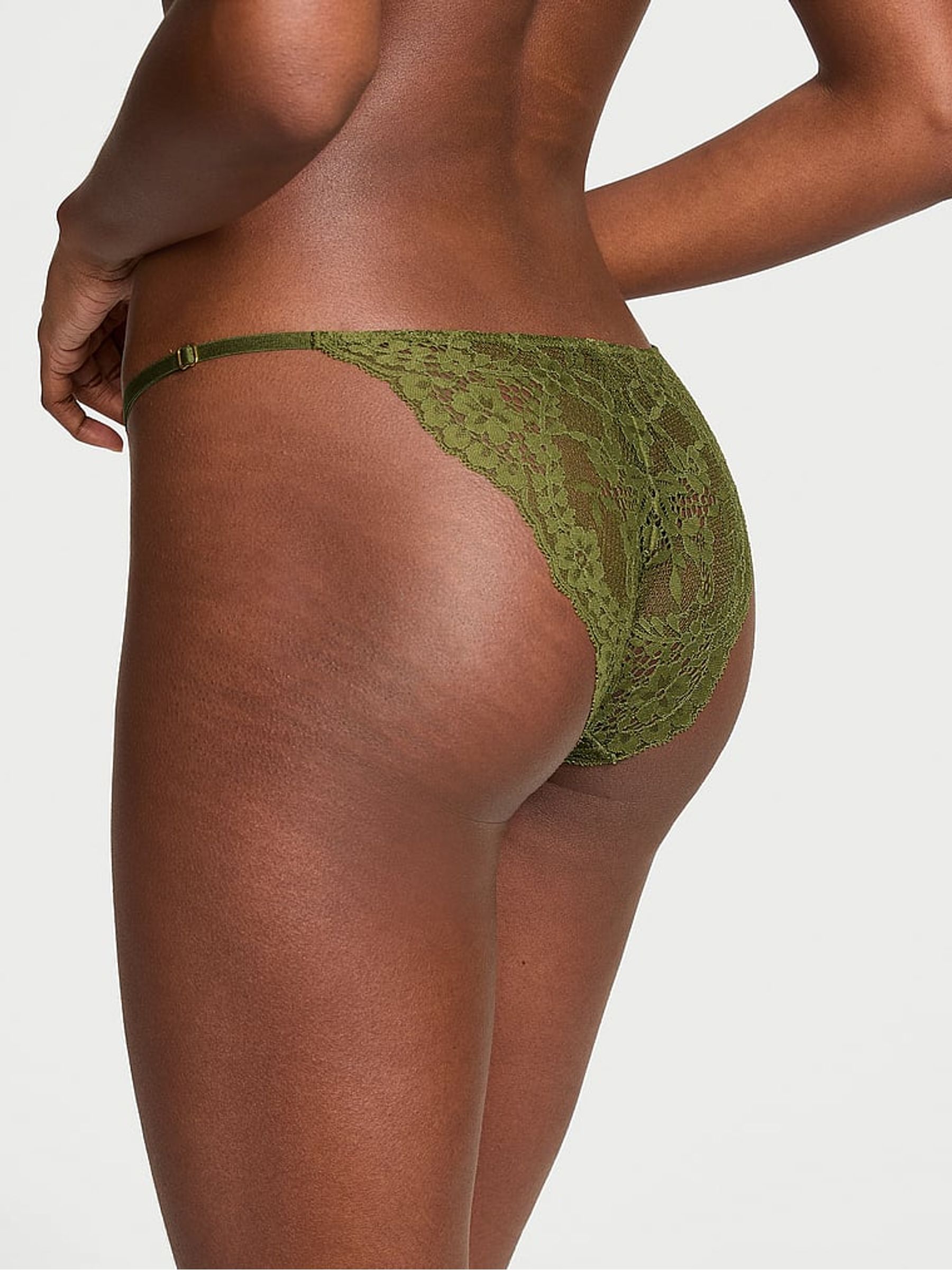 Woodland Green Lace Bikini Knickers - Image 1 of 3