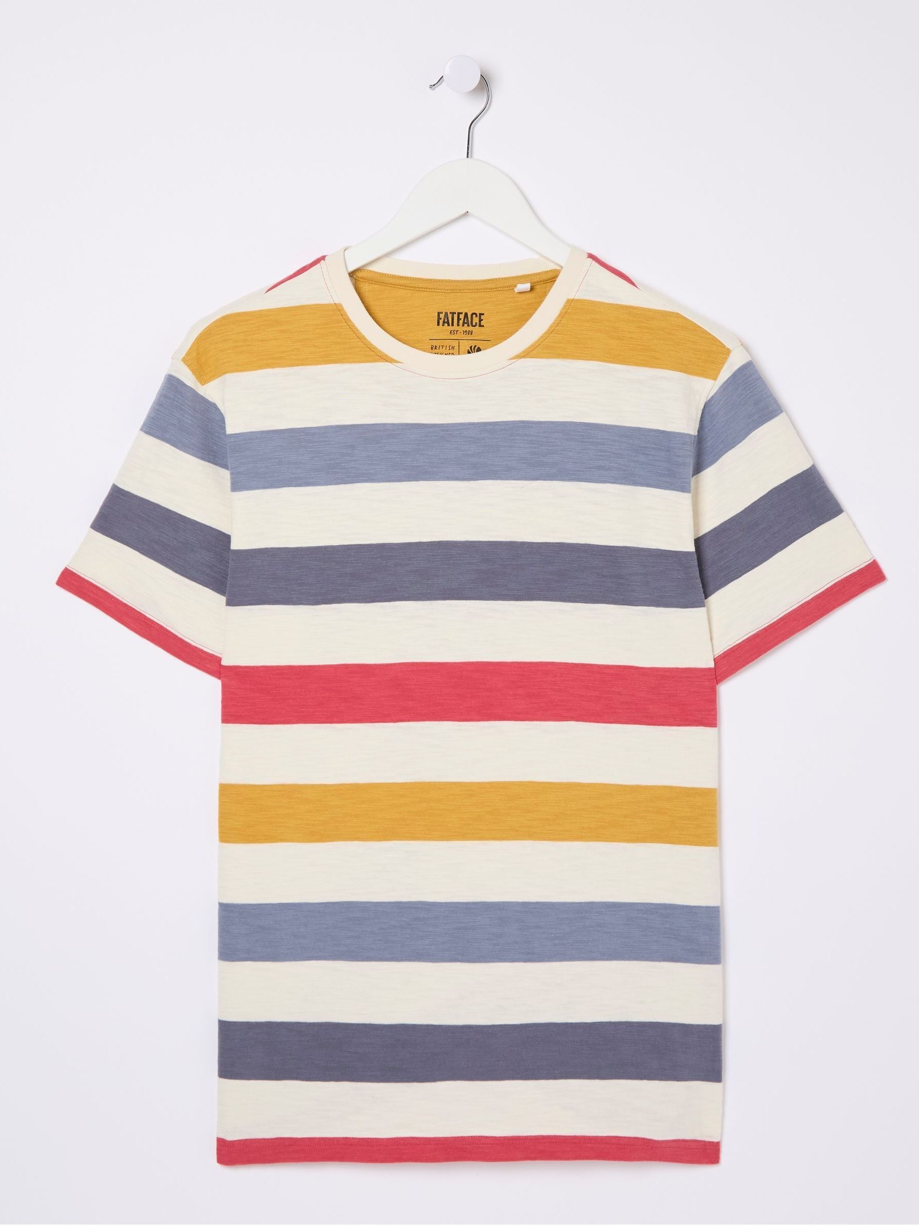 Natural Seacombe Block Stripe T-Shirt - Image 5 of 5