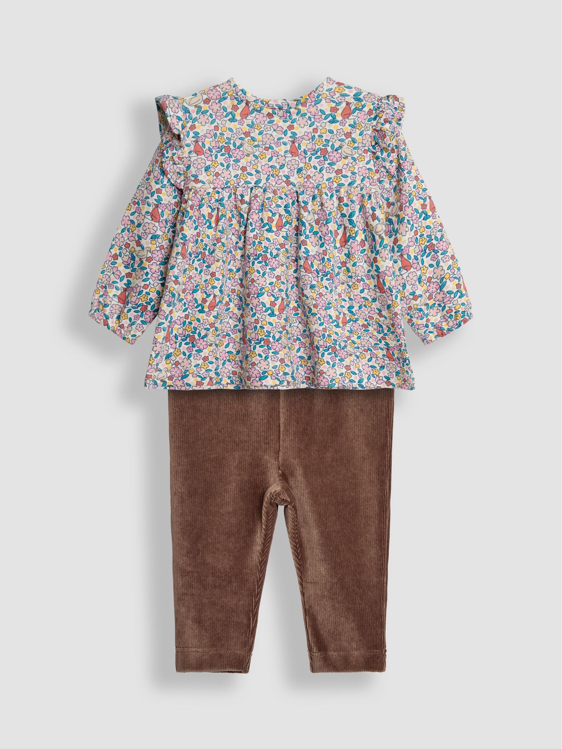 Cream Homestead Friends Floral Tunic and Leggings Set - Image 1 of 5