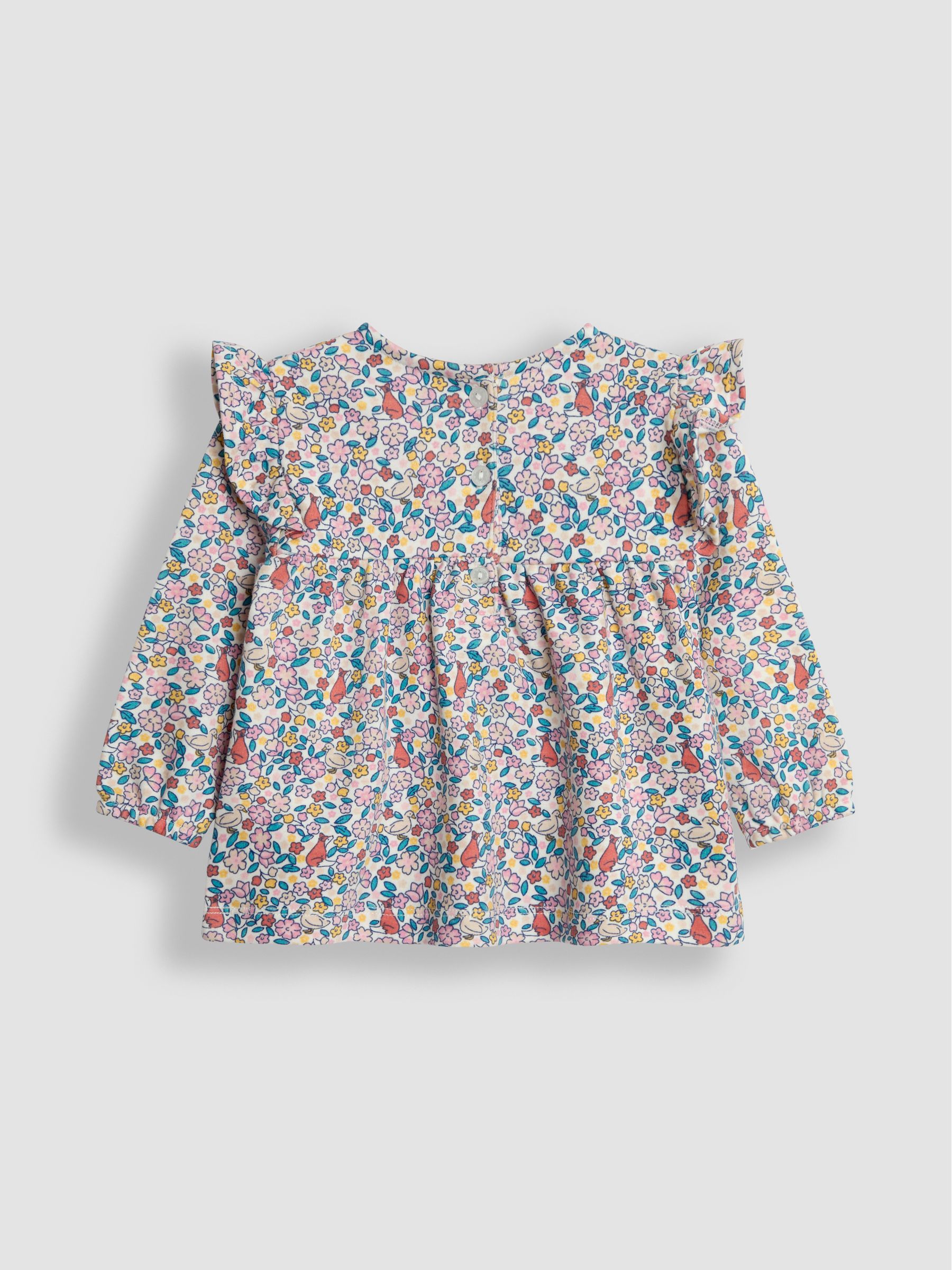 Cream Homestead Friends Floral Tunic and Leggings Set - Image 3 of 5