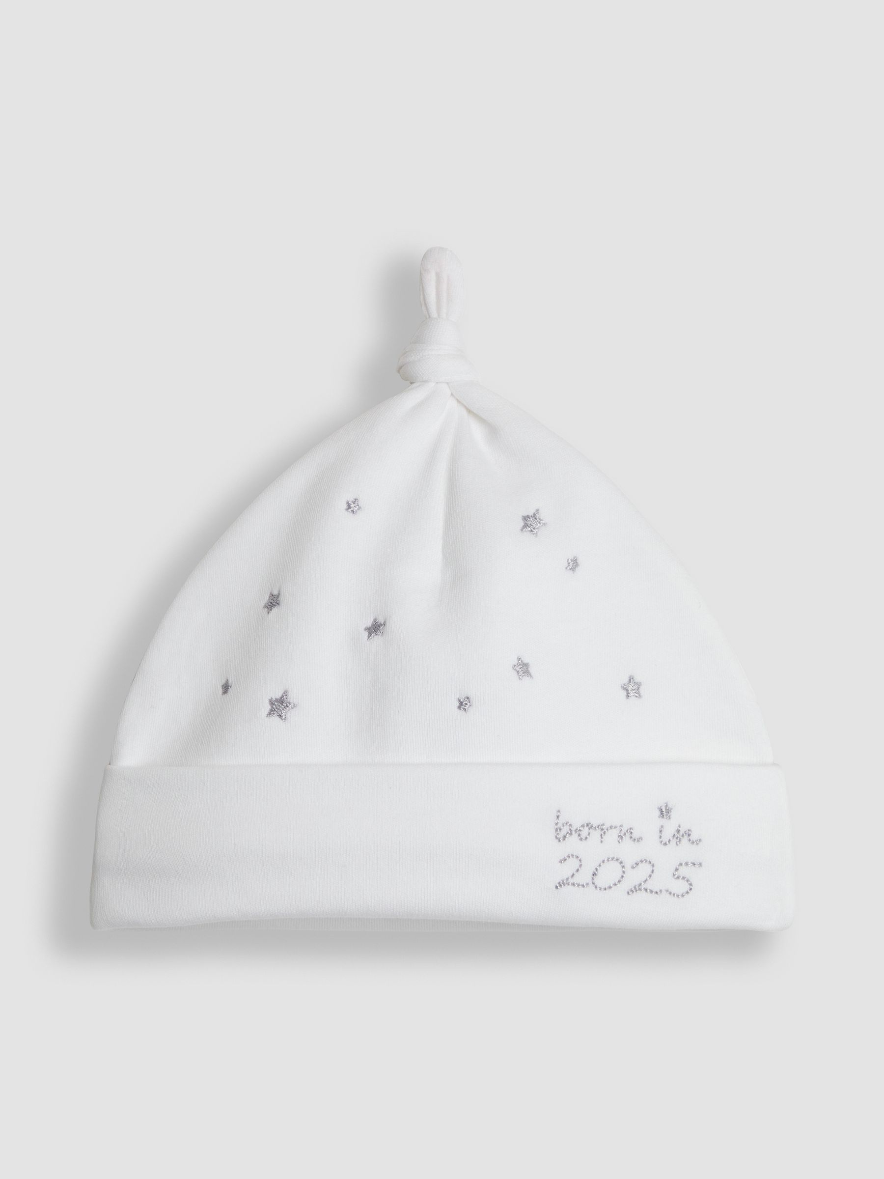 White Born In 2025 Embroidered Hat - Image 1 of 3