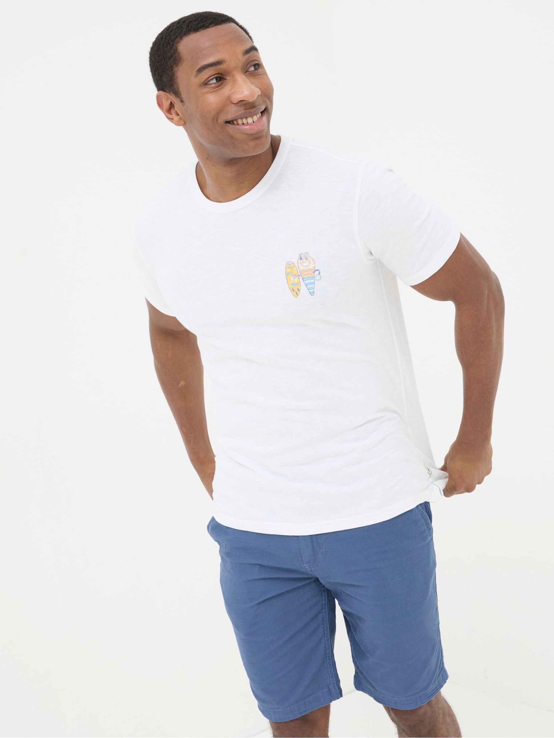 Judes White Sundae Best T-Shirt | FatFace