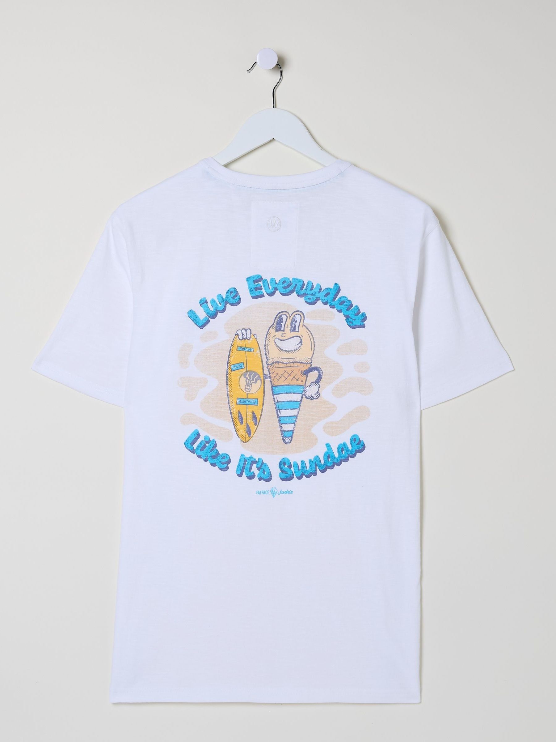 Judes White Sundae Best T-Shirt | FatFace