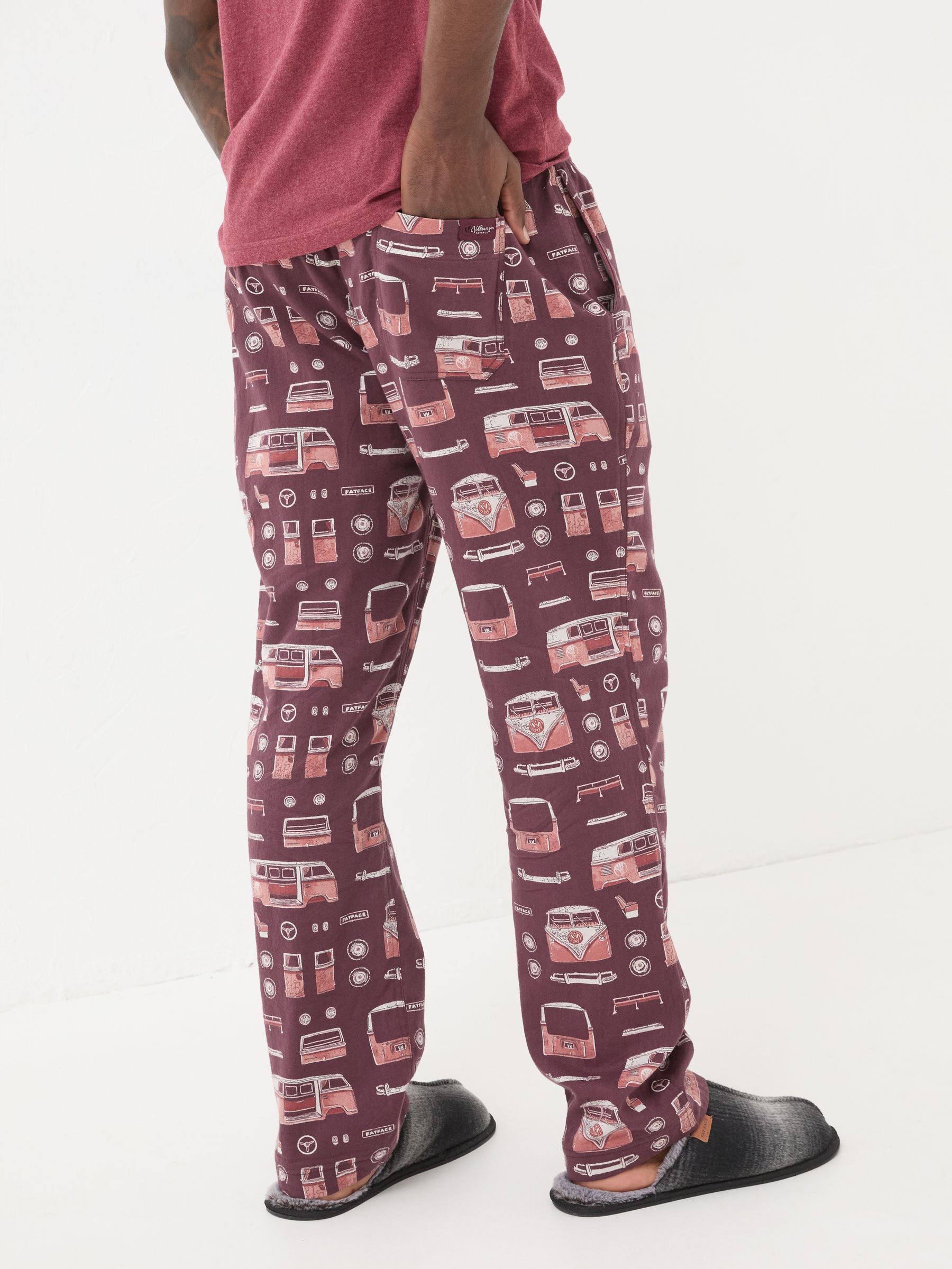 Dark Red VW Print Pyjama Bottoms - Image 2 of 6