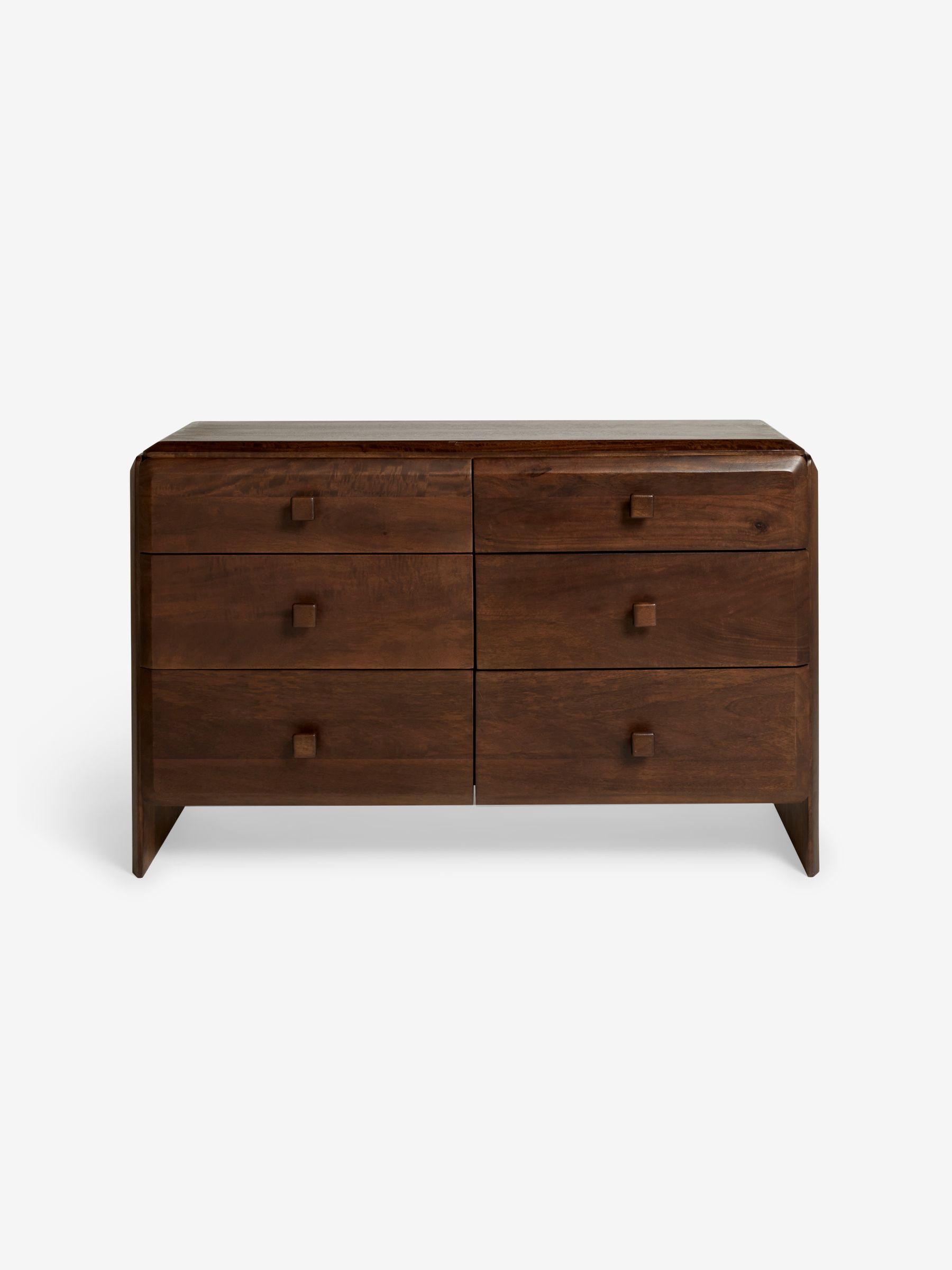 Payton Mango Wood 6 Drawer Chest of Drawers in Brown - Image 6 of 6