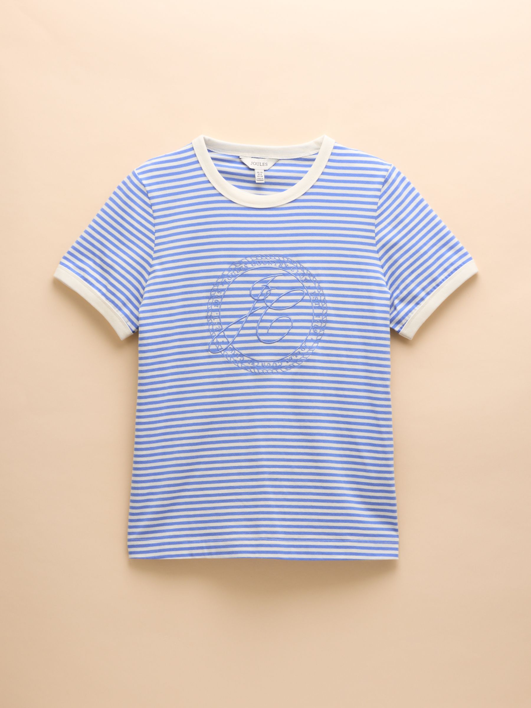 Kitsford Blue/White Embroidered T-Shirt - Image 6 of 6