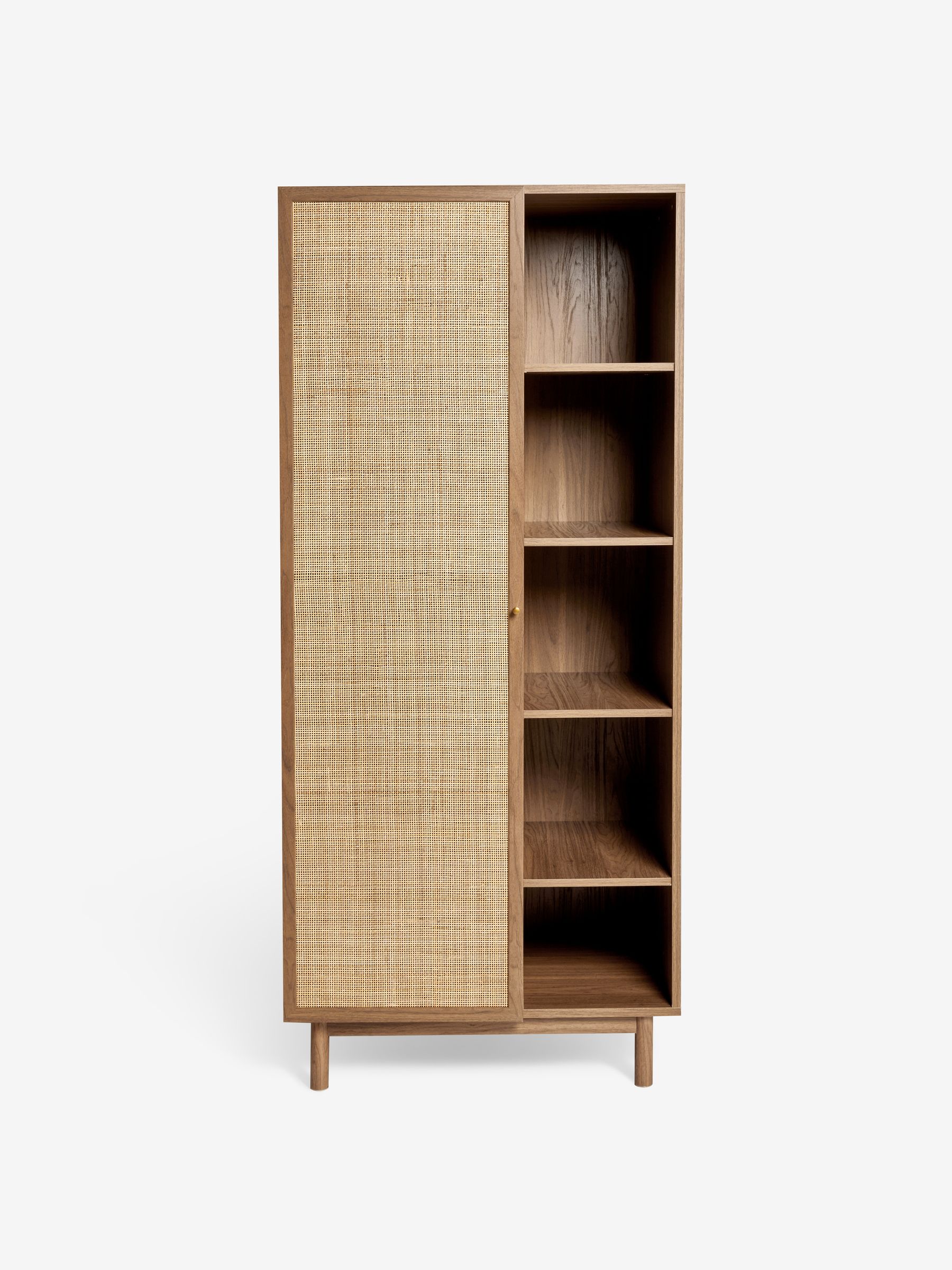 Pavia Rattan Double Wardrobe in Dark Oak Effect - Image 6 of 6