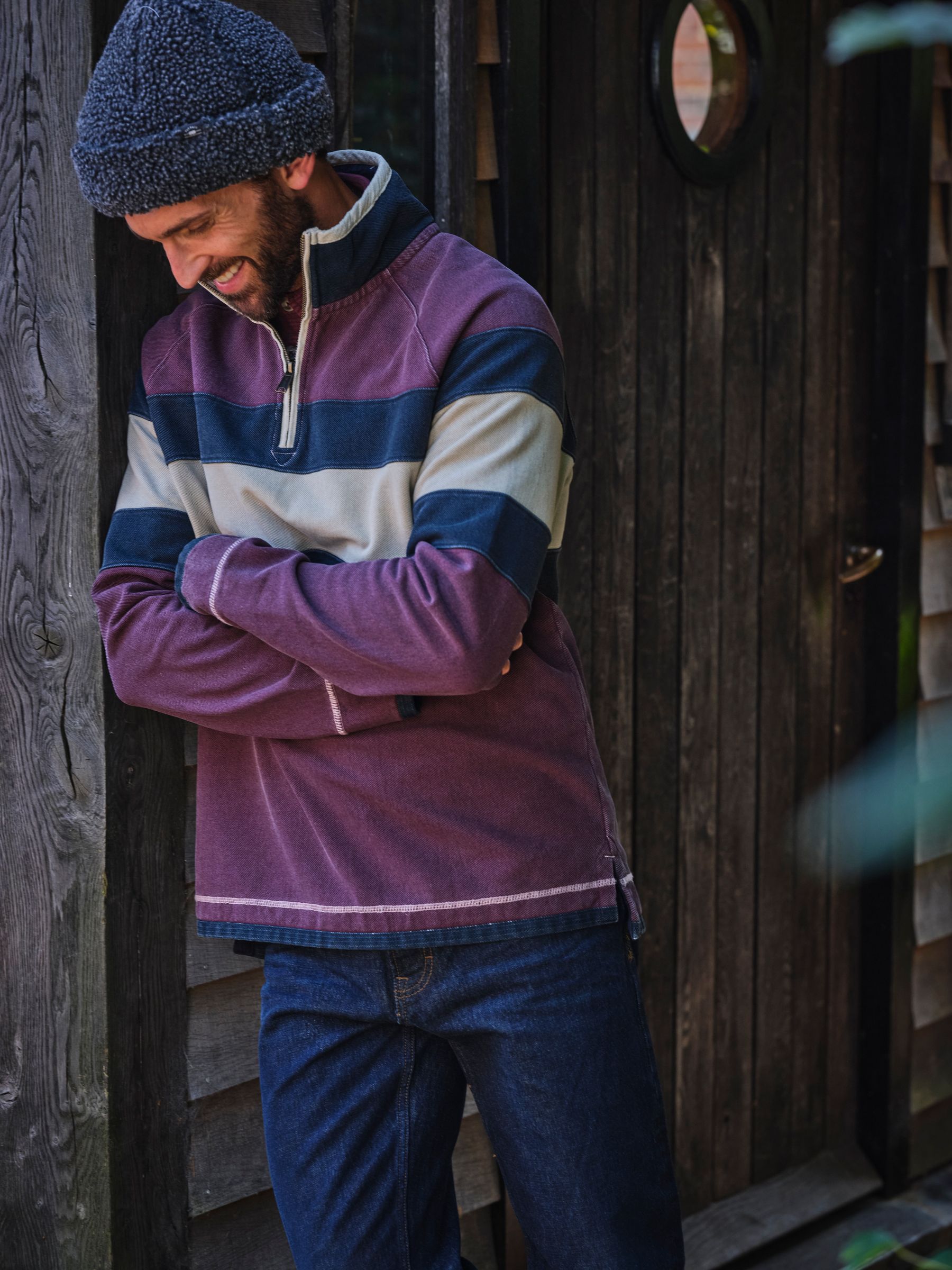 Airlie Dark Red Panel Sweatshirt - Image 1 of 7 Airlie Dark Red Panel Sweatshirt - Image 1 of 7