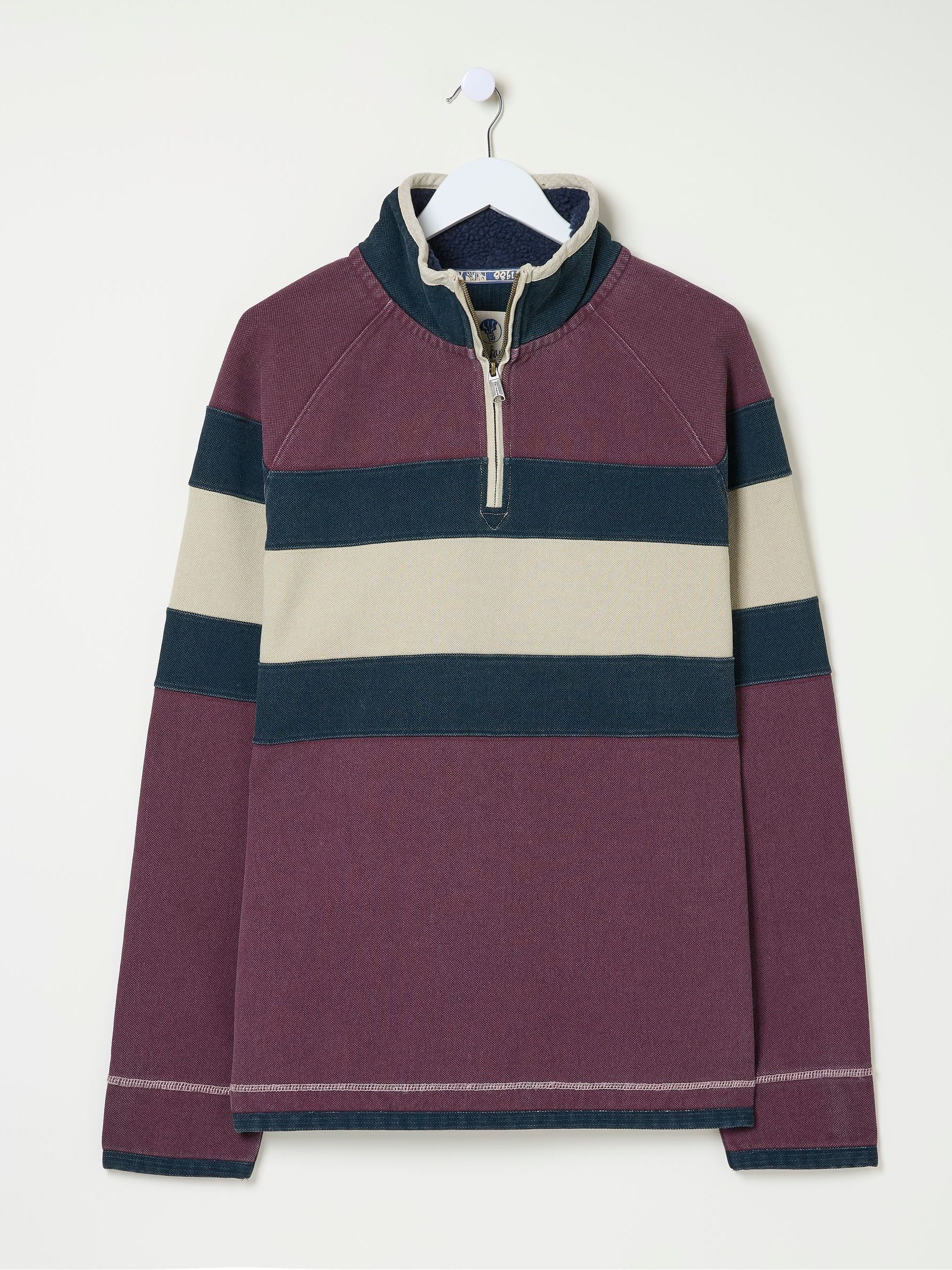 Airlie Dark Red Panel Sweatshirt - Image 7 of 7 Airlie Dark Red Panel Sweatshirt - Image 7 of 7
