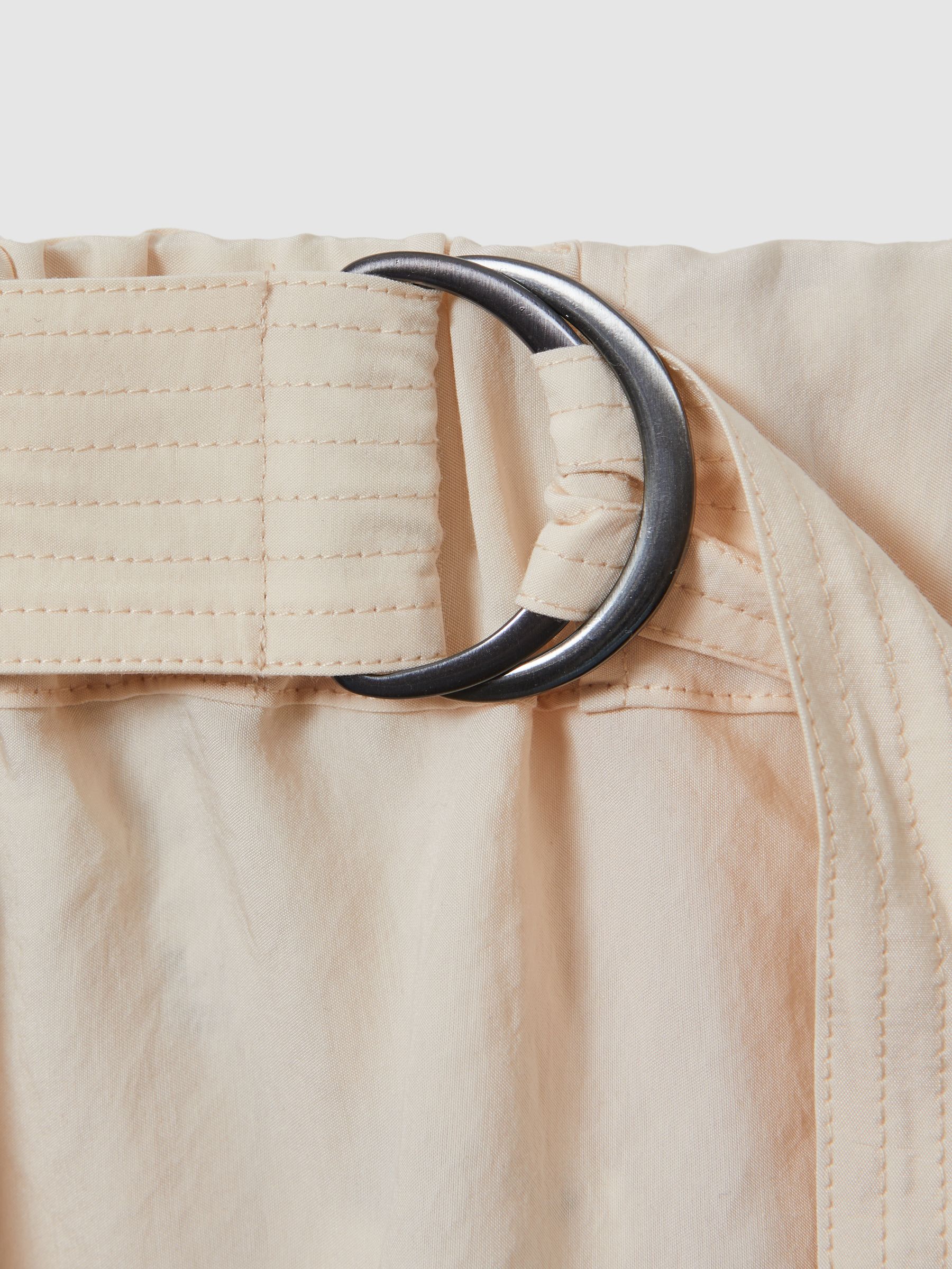 Belted Parachute Midi Skirt in Cream - Image 6 of 6