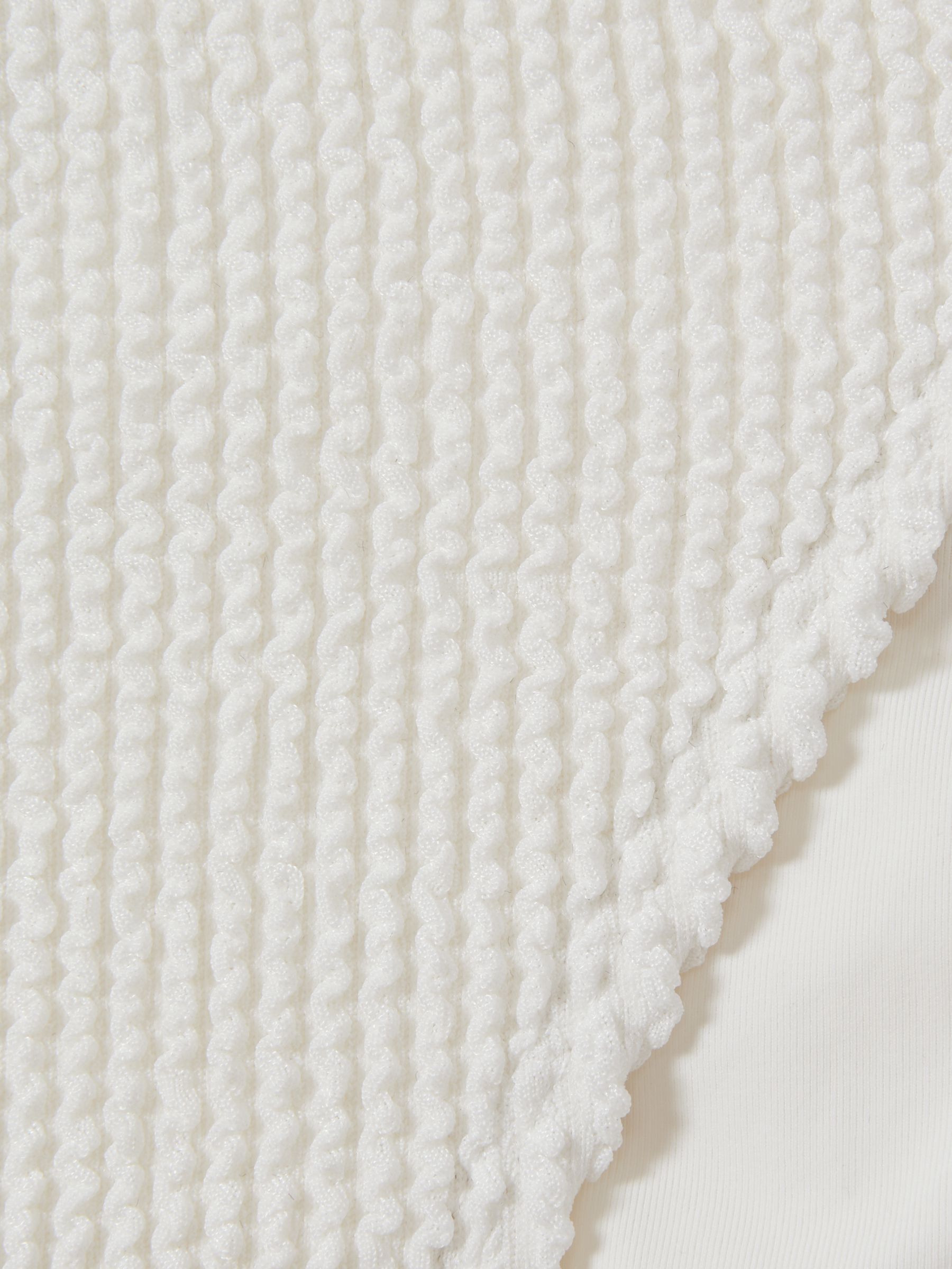 Good American Always Fits Textured Bikini Bottoms in Cloud White - Image 5 of 5