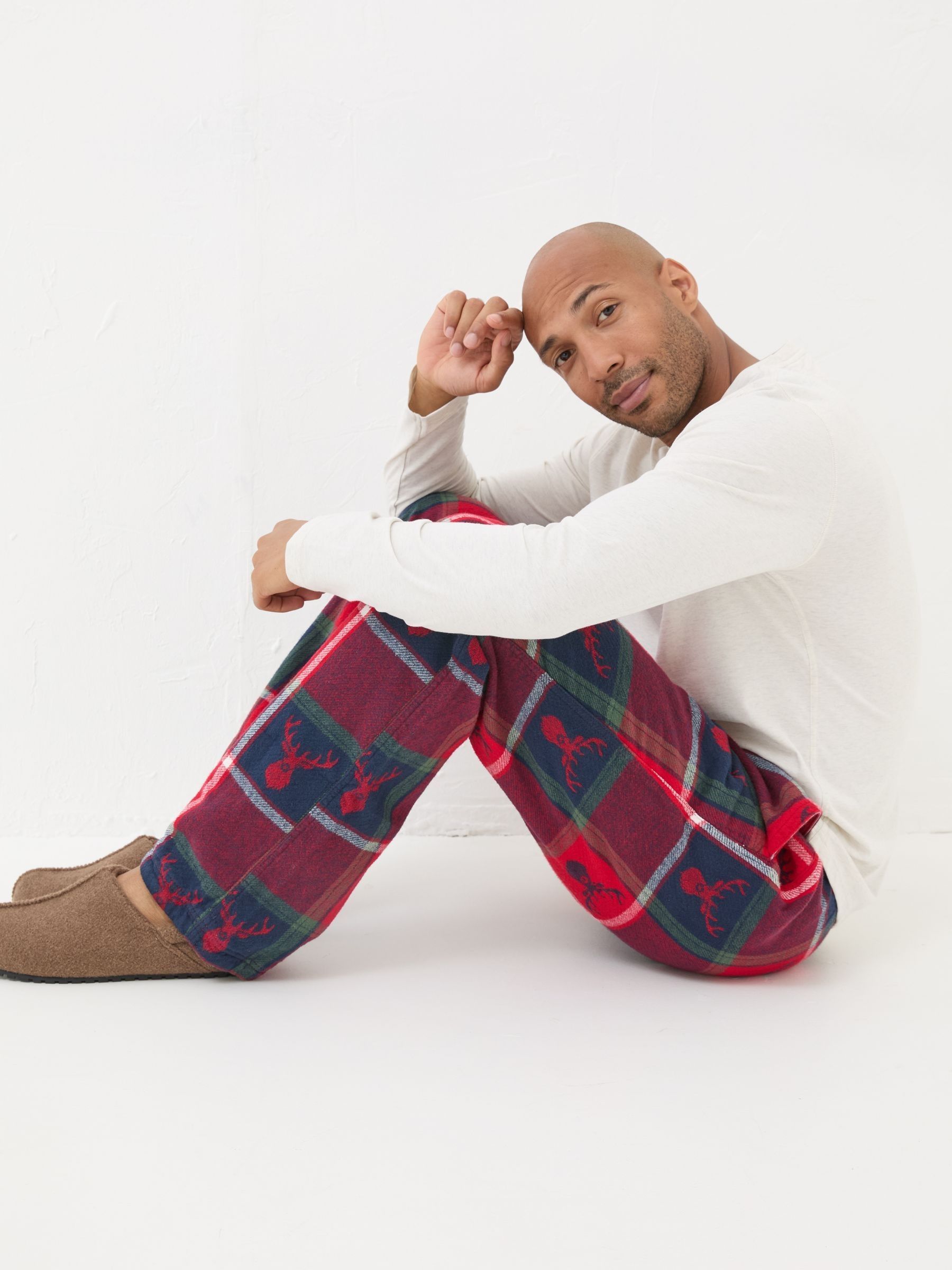 Red Stag Jacquard Pyjama Bottoms - Image 4 of 6