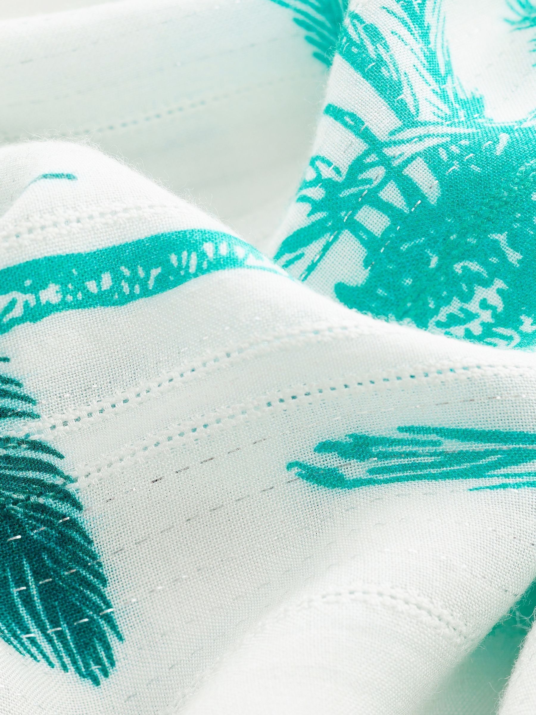 White Tropical Palm Beach Shorts - Image 10 of 10