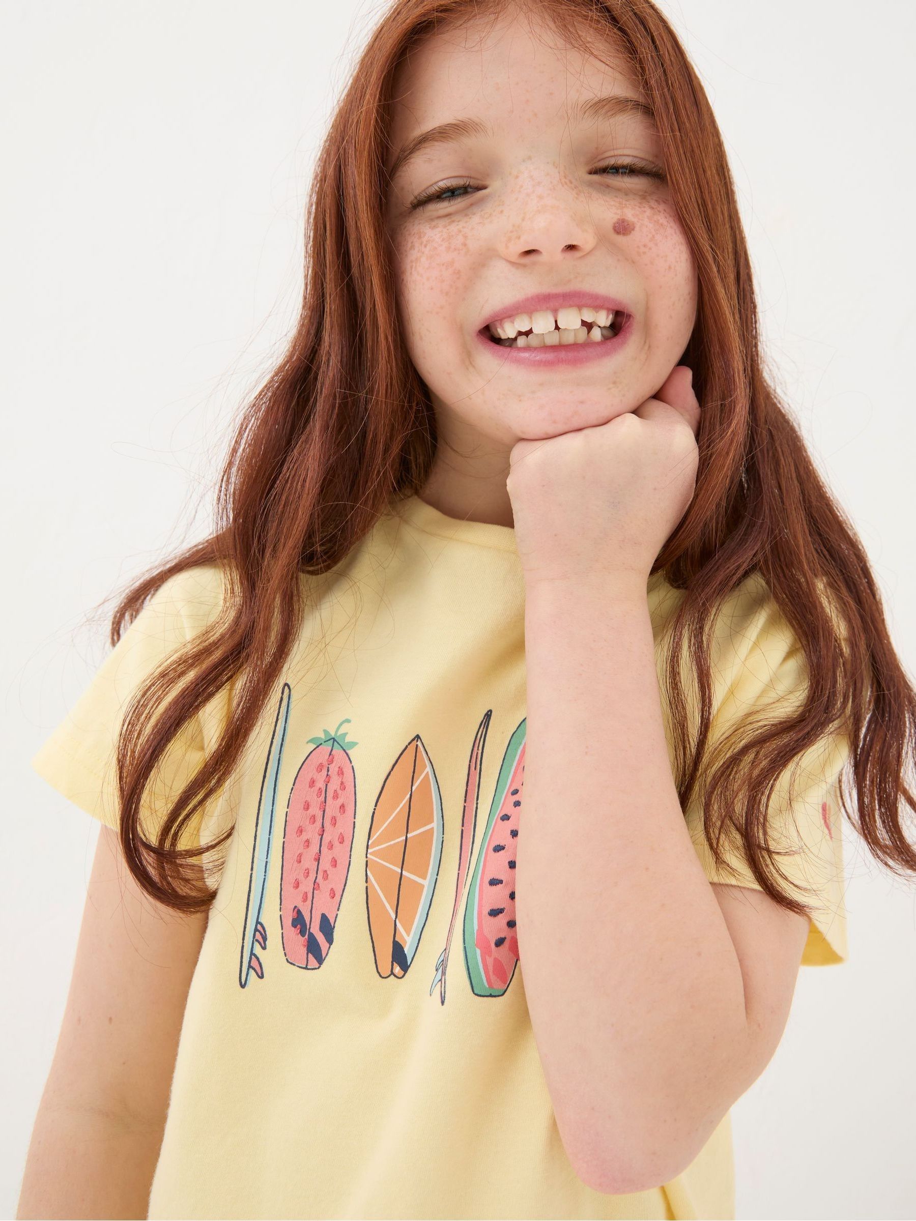 Yellow Surf Graphic T-Shirt - Image 3 of 4