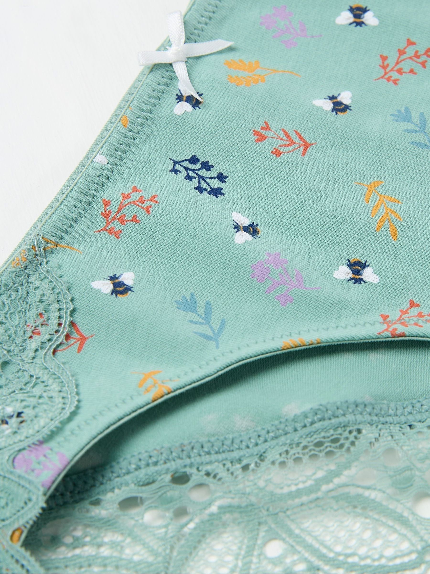 Autumn Green Bee Cheeky Knickers - Image 2 of 2