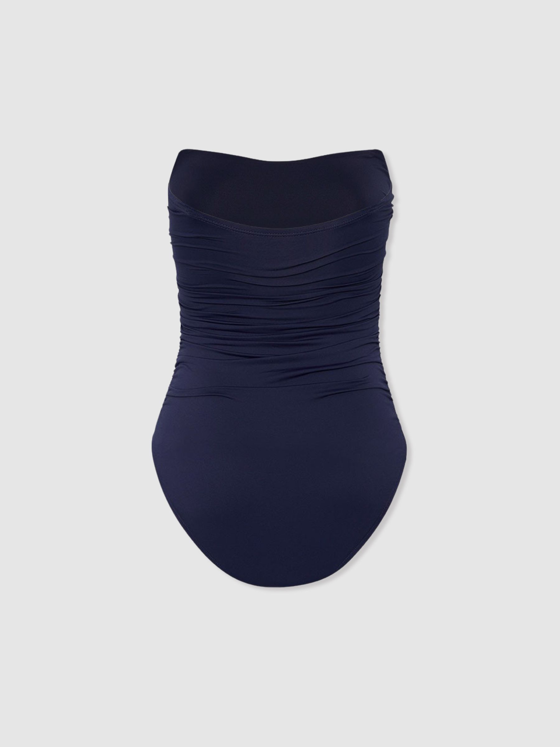 Bondi Born Removable Strap Bandeau Swimsuit in Navy - Image 4 of 4
