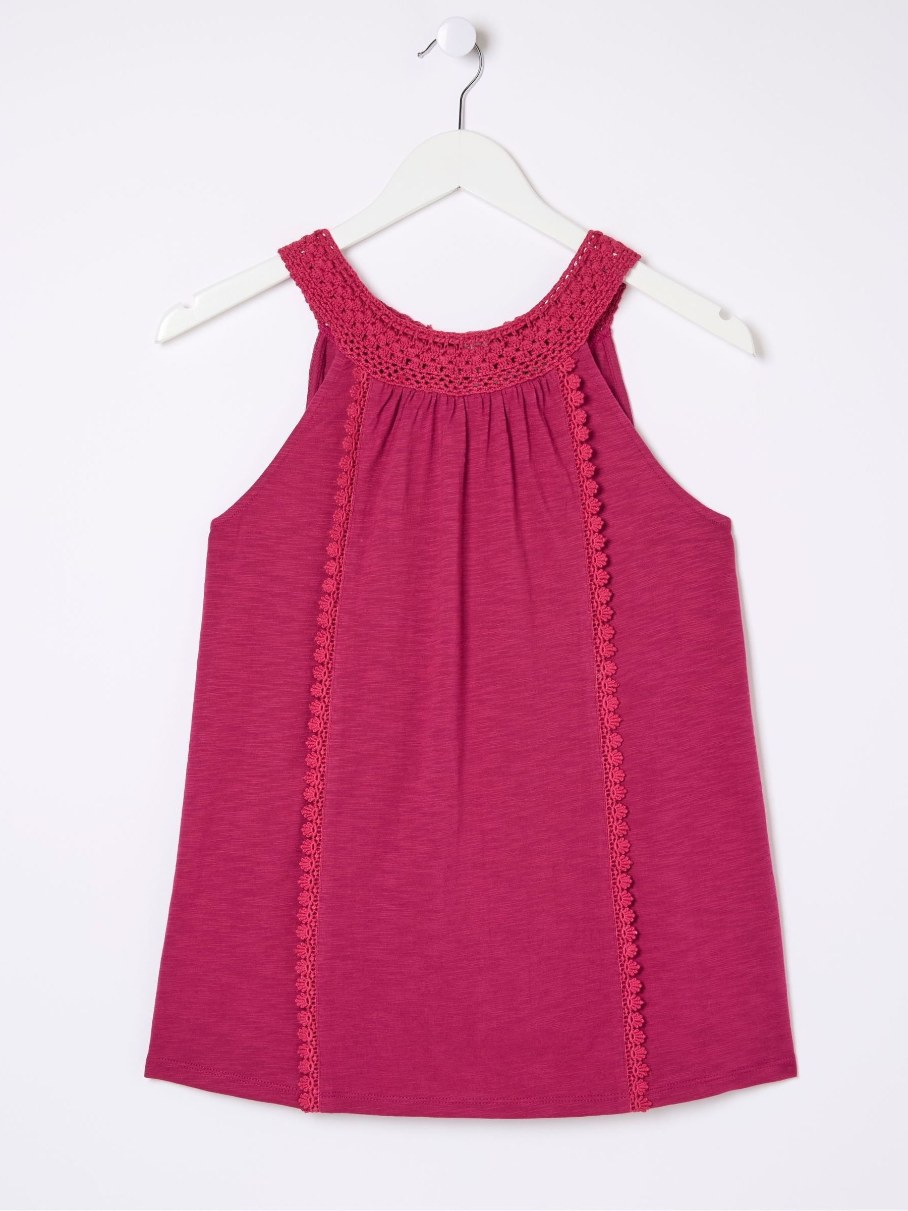 Nancy Red Crochet Vest - Image 6 of 6