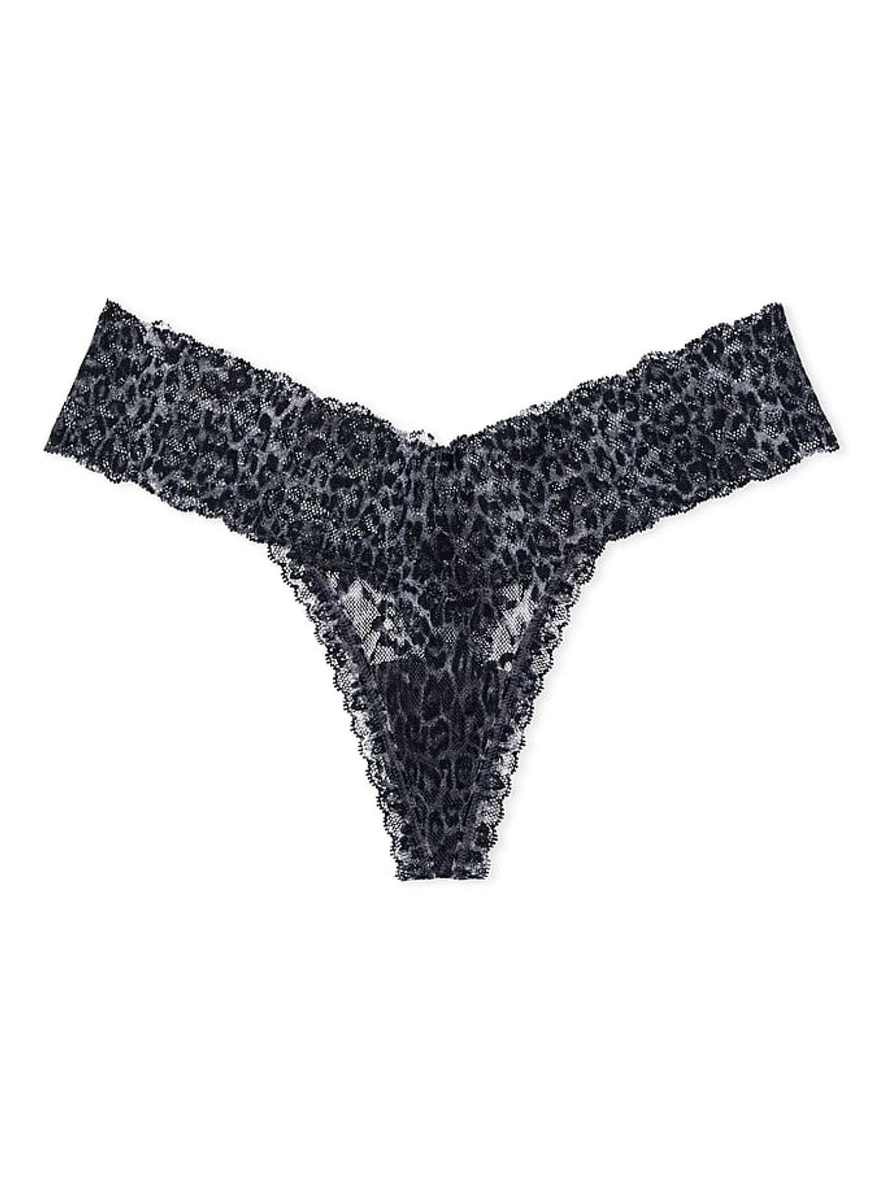 Tornado Grey Leopard Thong Knickers - Image 3 of 3
