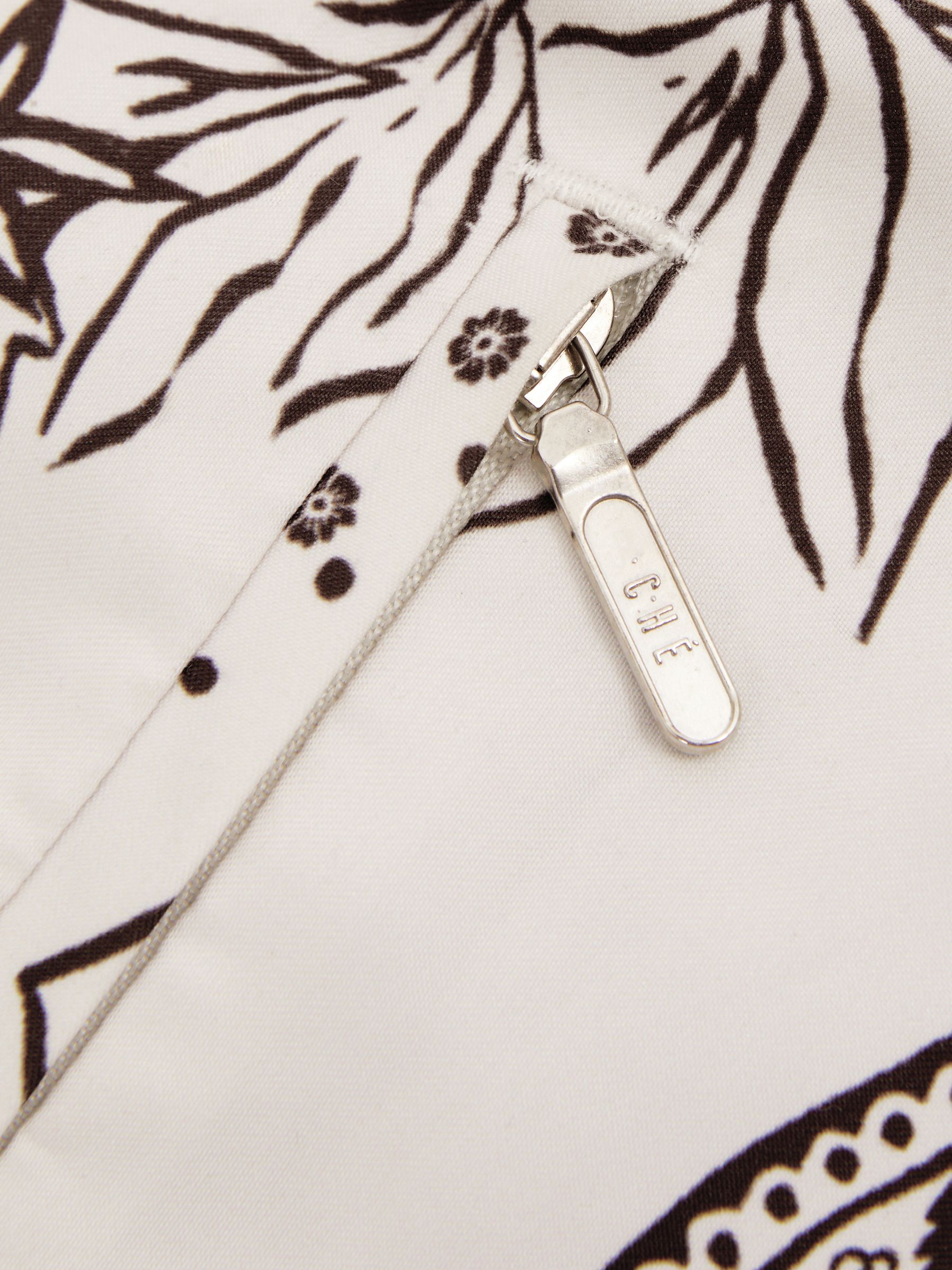 Reiss | Ché Printed Elasticated Waist Swim Shorts in Champagne/Brown - Image 5 of 5