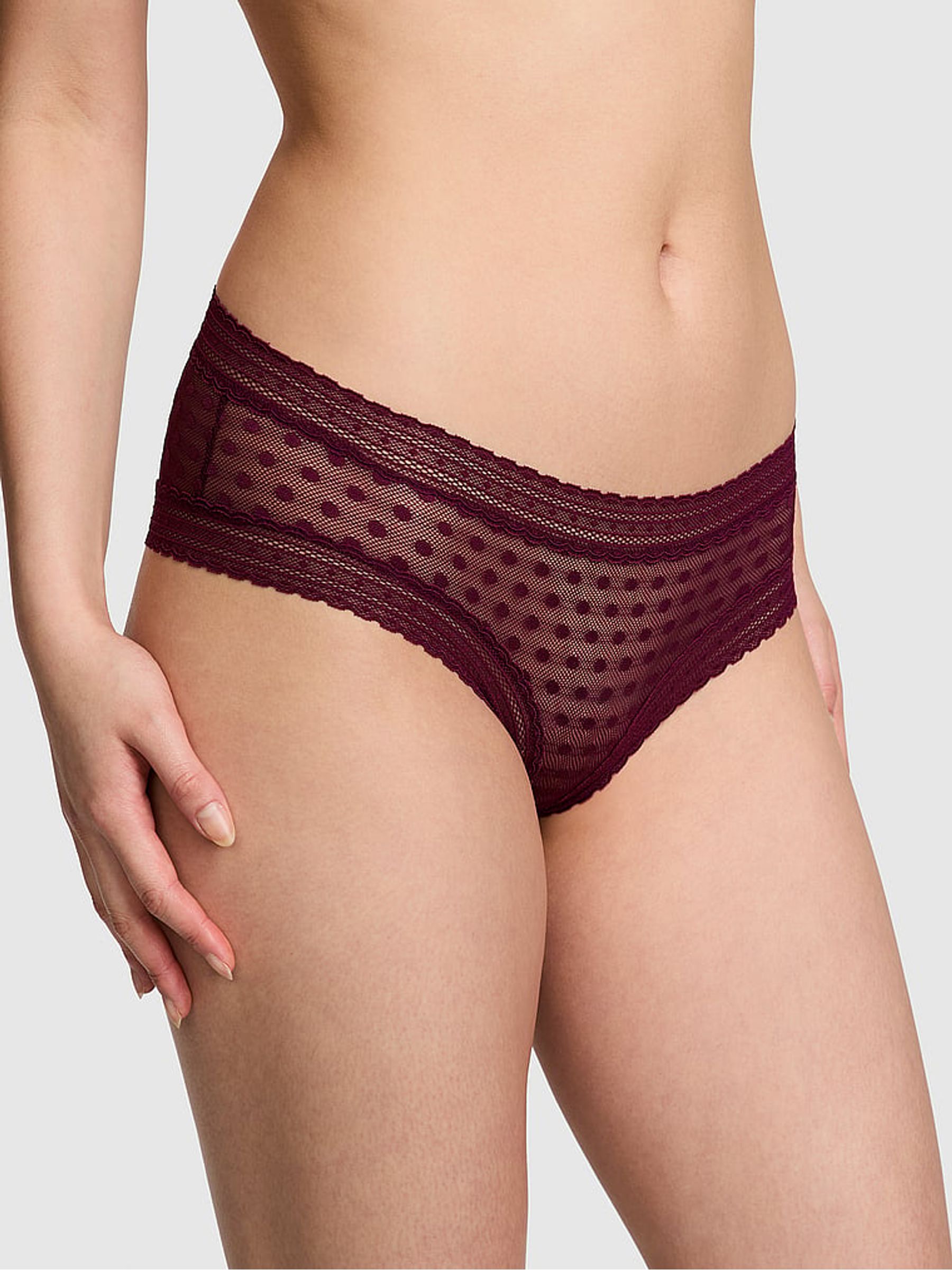 Purple Rose Dainty Dot Cheeky Knickers - Image 1 of 1